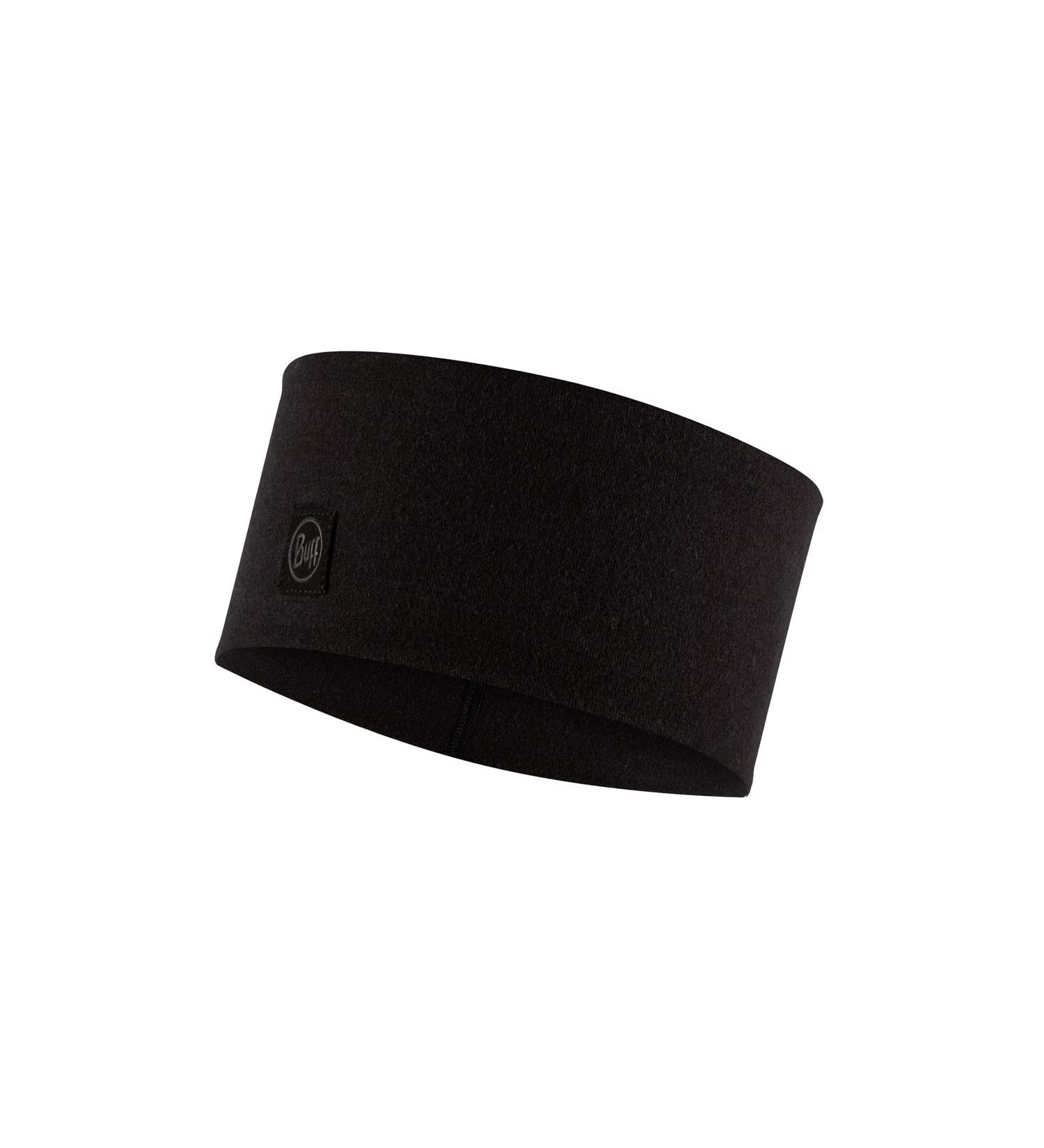 Shop Solid Black Buff Headband - Unisex Merino Wide for Ultimate Comfort | International Shipping Available - Buy Online on GoSupps.com