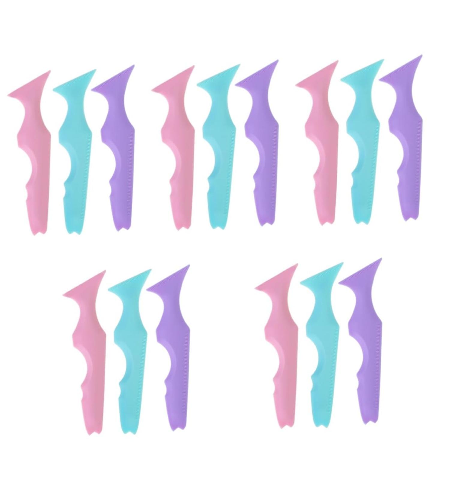 MAGICLULU 15 Pcs Silicone Beauty Ruler Mascara Applicator Purple Mascara Lash Tool Lipstick Wearing Face - Buy Online on GoSupps.com