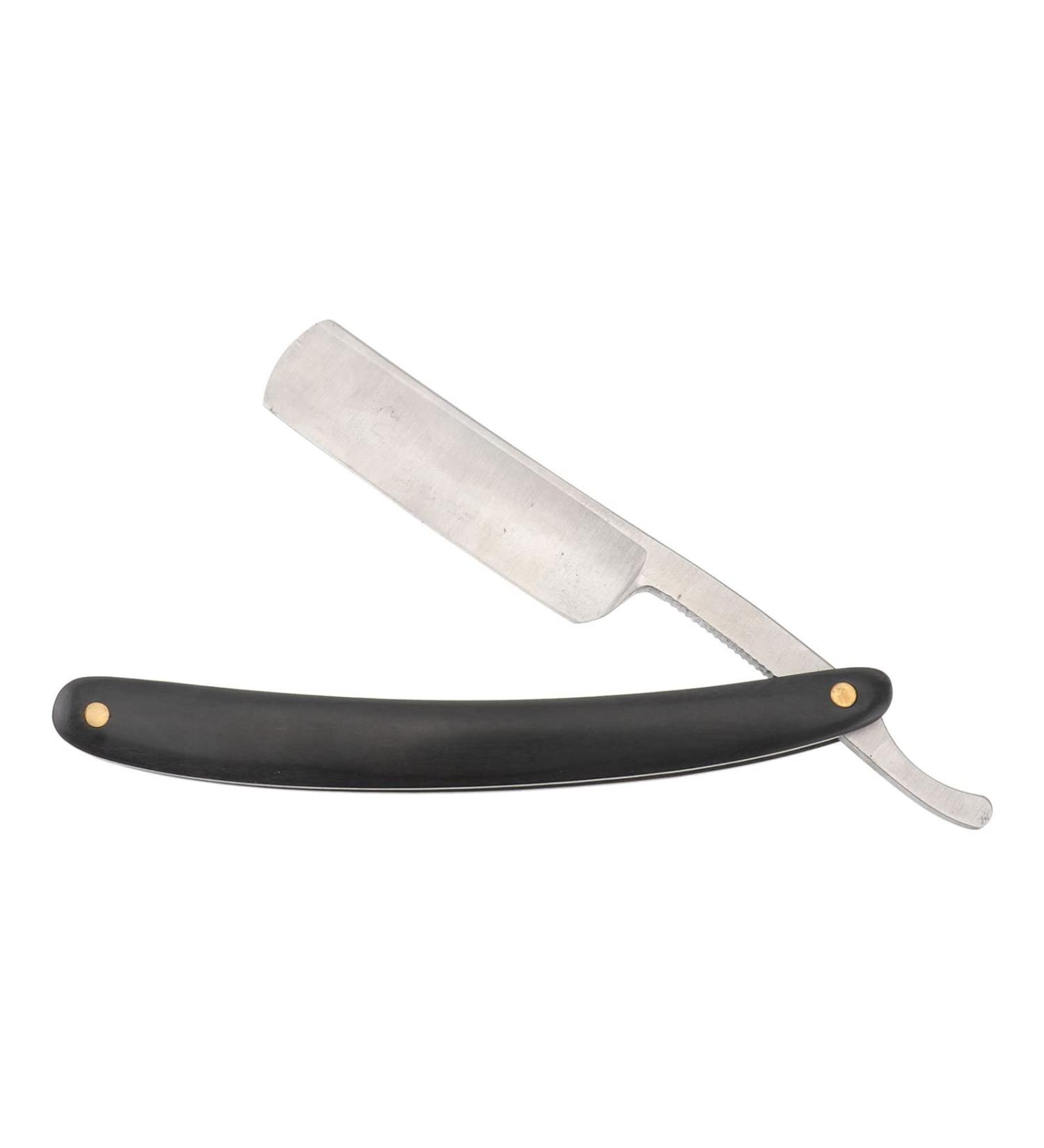 Solustrie Classic Vintage Foldable Razor - Premium Beard & Eyebrow Knife for Men | Manual Mustache & Beard Cutting Tool | Perfect for Home Barbers - Buy Online on GoSupps.com