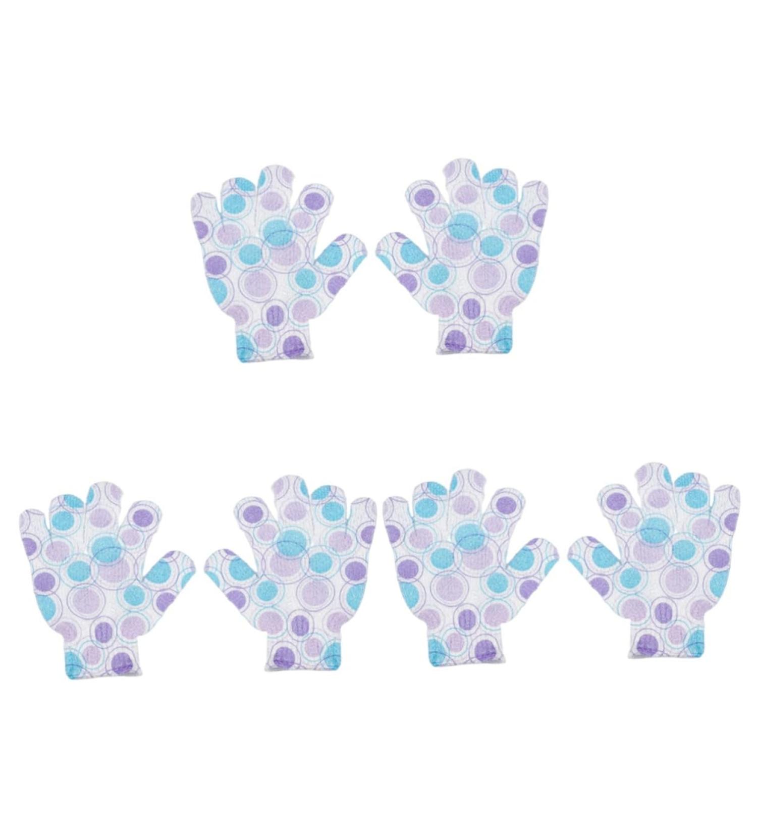 Beavorty 3 Pairs Bath Gloves Shower Gloves Exfoliating Gloves take a Bath Shower Wipe Child - Buy Online on GoSupps.com