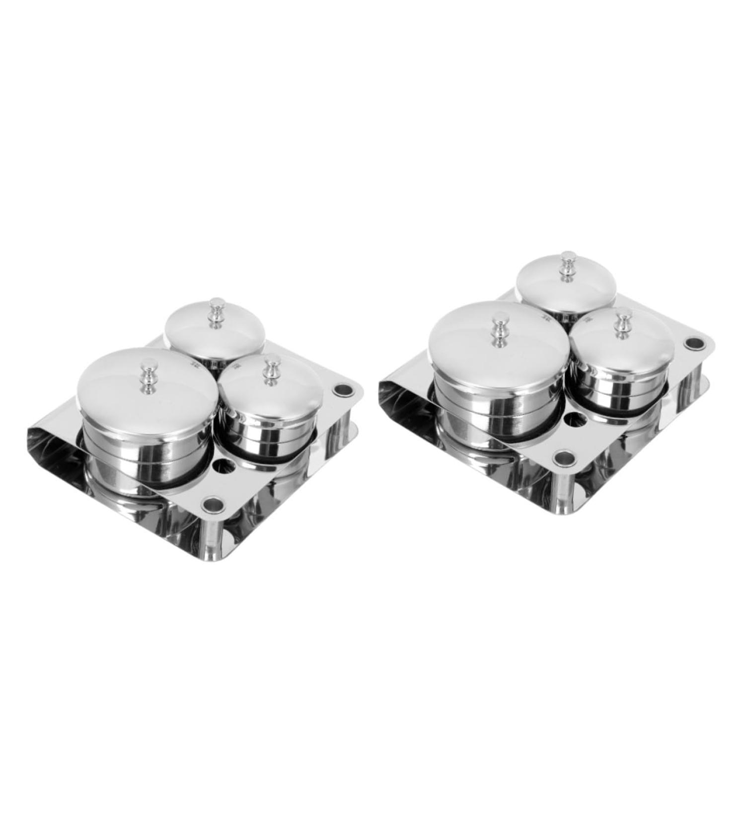 FRCOLOR 2 Sets Manicure Mixing Accessory Metal Bracket Mini Dappen Dish Skincare Nail Art Cup Manicure Accessory Nail Liquid Holder Nail Art Dish Candy Jar Stainless Steel Skin Care - Buy Online on GoSupps.com