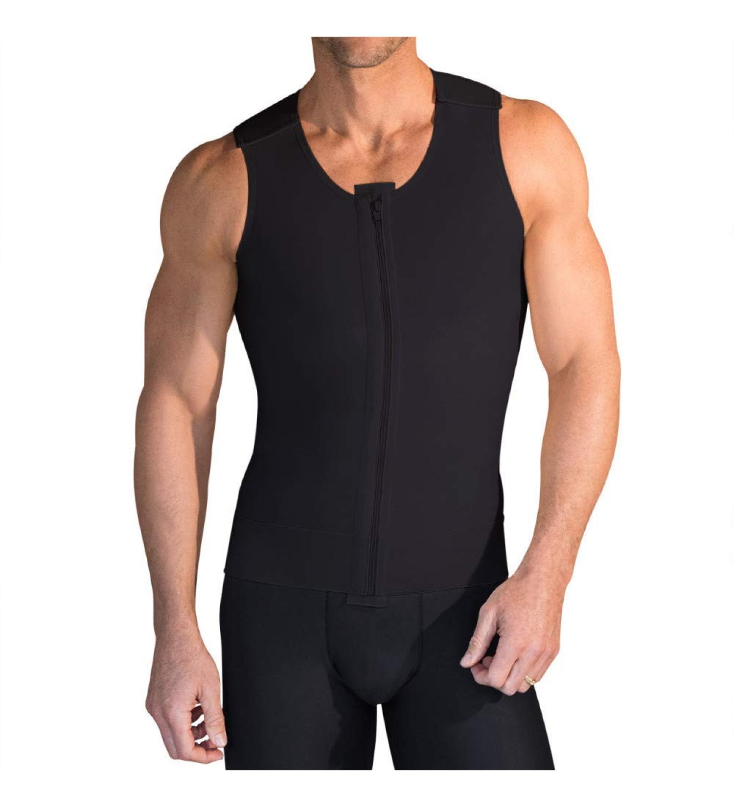 Marena Recovery Men's Adjustable Compression Vest - Black Large (Pack of 1) - Buy Online on GoSupps.com