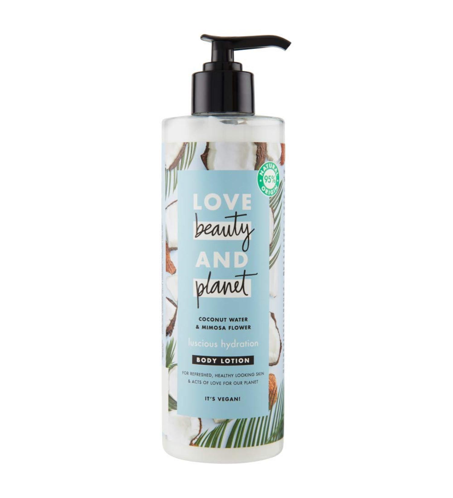 Love Beauty & Planet Blue Coconut & Mimosa Body Cream 400 ml - Nourishing Vegan Moisturizer for All Skin Types | International Shipping - Buy Online on GoSupps.com