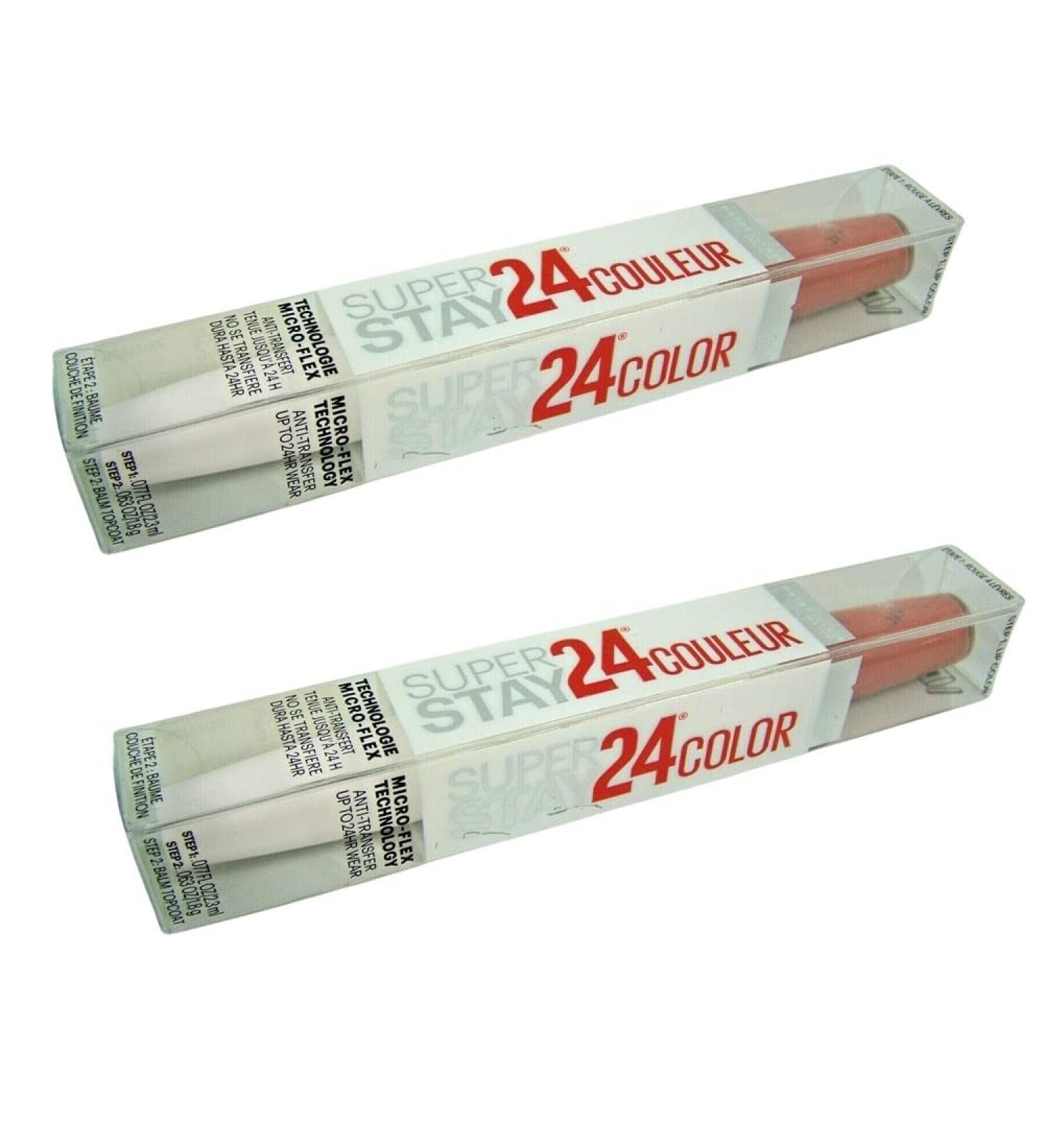 Maybelline New York SuperStay 24 Color 2-Step Liquid Lipstick Loaded Latte #235 - Pack of 2 - Buy Online on GoSupps.com
