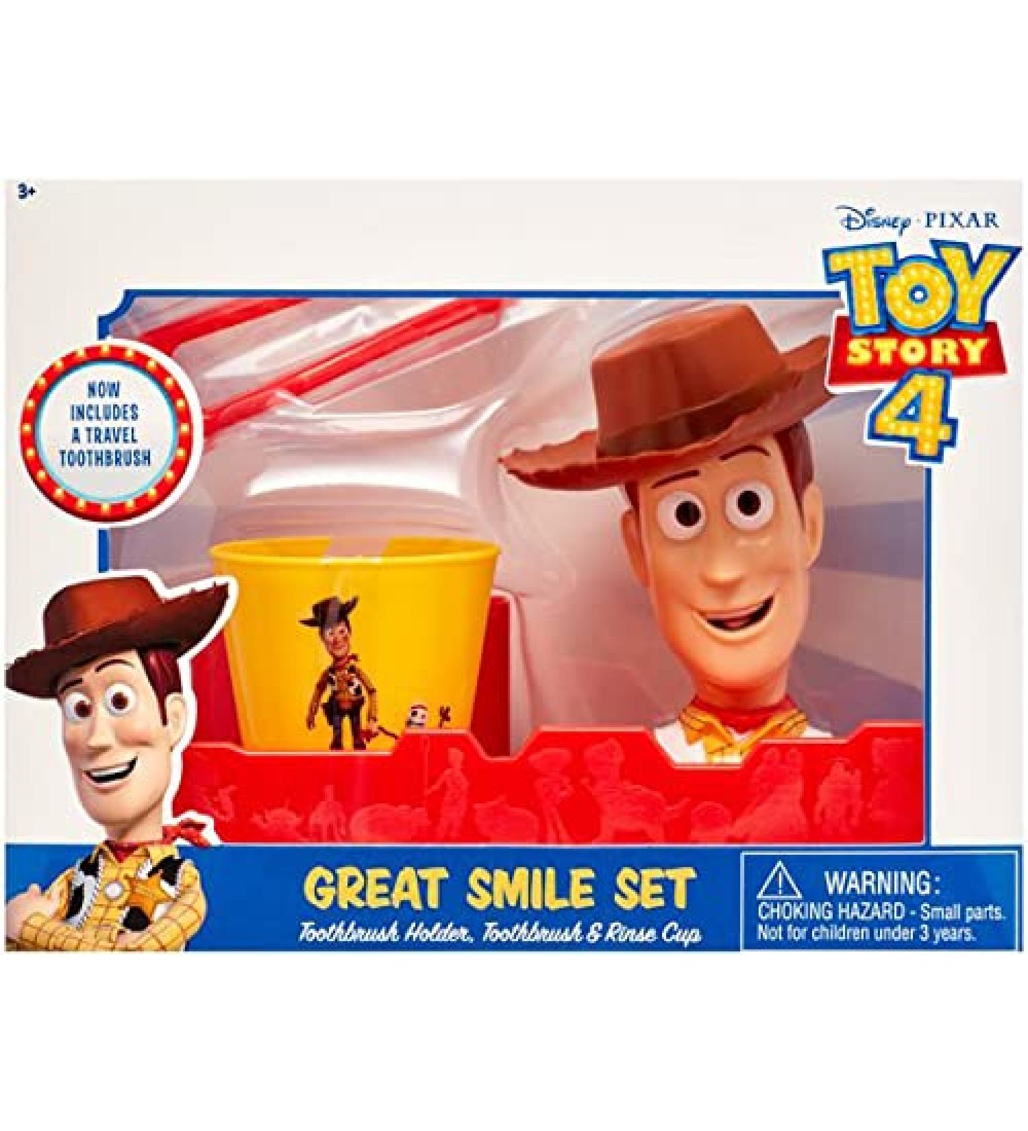 Centric Beauty Toy Story Woody Travel Toothbrush  Tooth Brush Holder Rinse Cup Great Smile Set