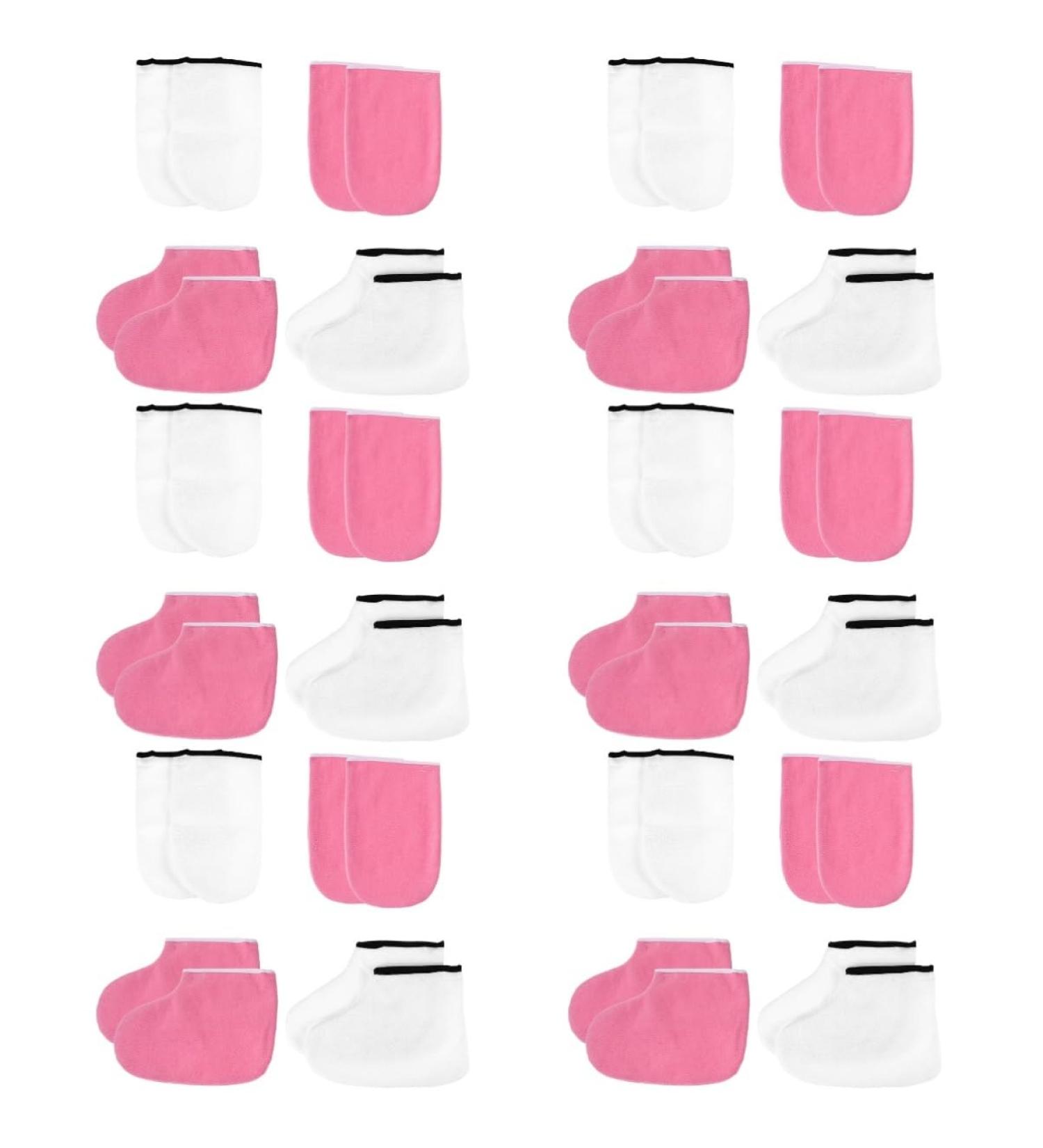 FOMIYES 12 Sets Leather Horn Boots Spa Mittens Foot Liners Foot Pedicure Foot Care Covers Spa Gloves Foot Spa Cover Wax Care Mittens Feet Hand Nursing Cover Work Polyester Lining - Buy Online on GoSupps.com