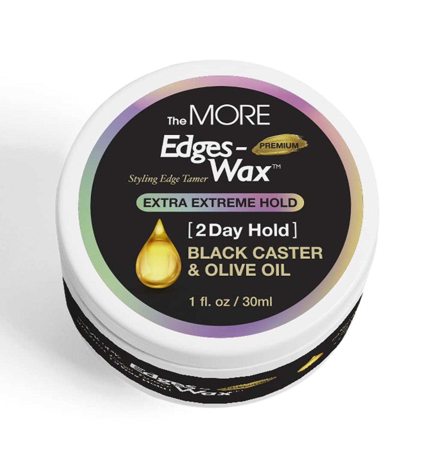 Nobless Premium Edge Wax Styling Edge Tamer 2 Day Extra Extreme Hold with Black Castor Oil & Olive Oil - Travel Size 1.01fl oz/30ml - Buy Online on GoSupps.com