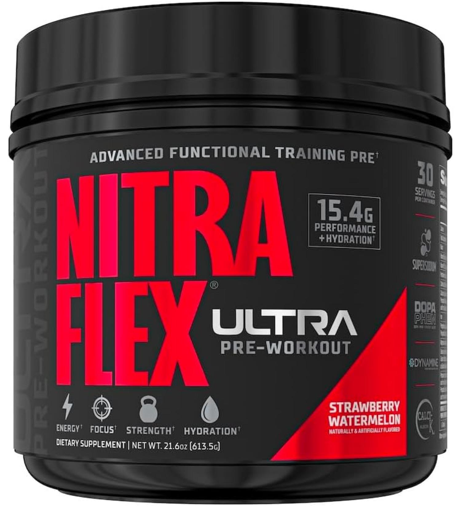 GAT SPORT Nitraflex Ultra Pre-Workout - Strawberry Watermelon - 21.6 Oz. - Buy Online on GoSupps.com
