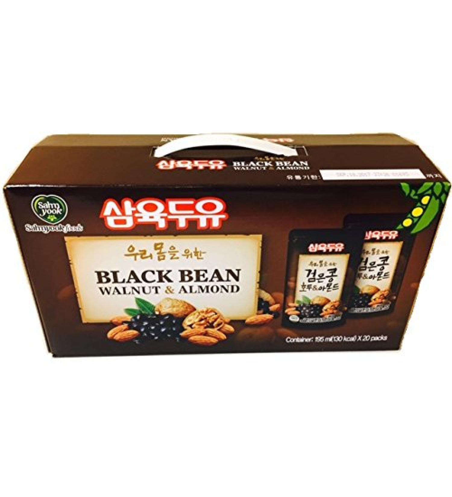 Sahmyook Black Bean Walnut Almond Soy Milk 6.5 fl. oz - Pack of 20 - Buy Online on GoSupps.com