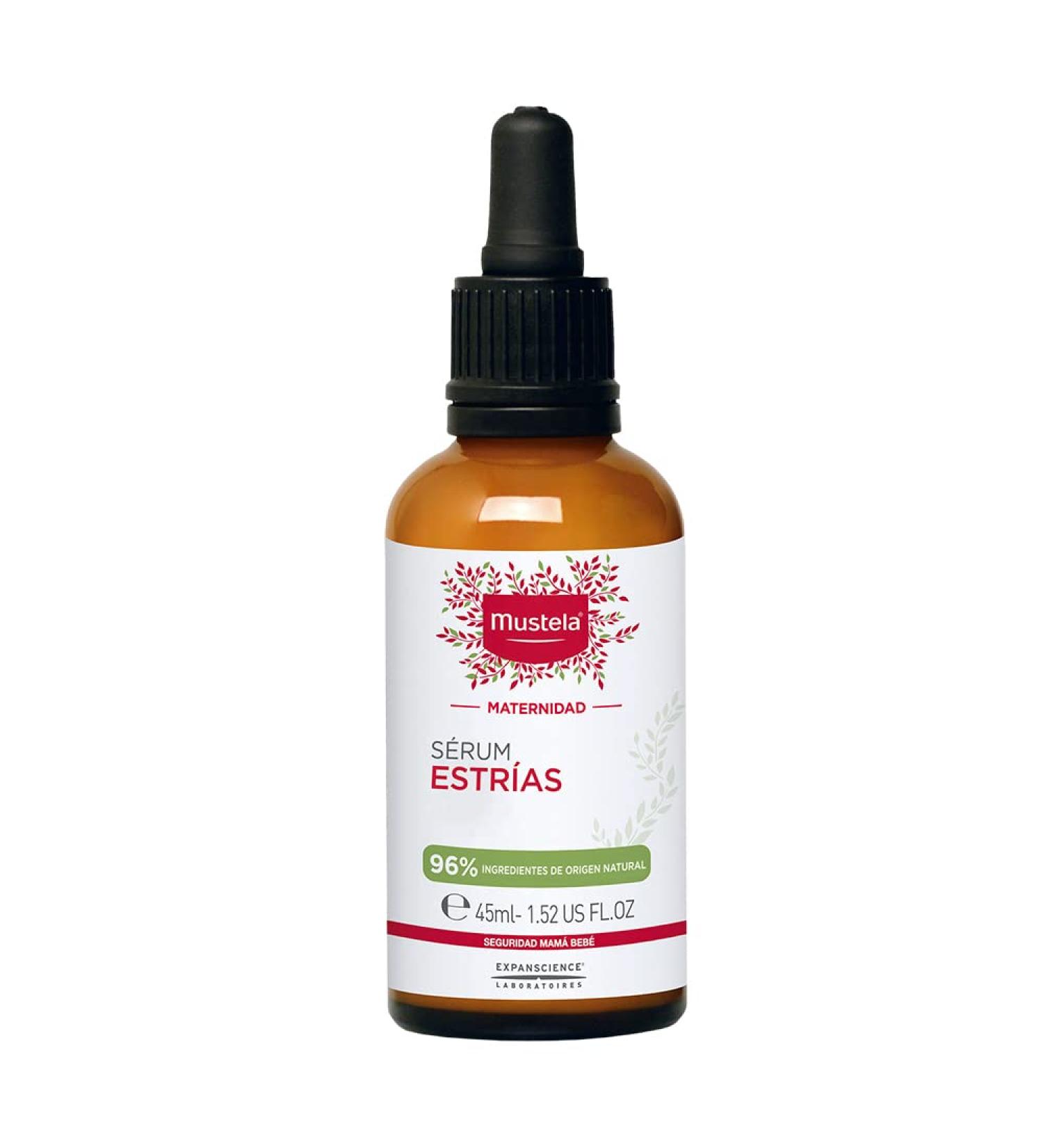 Mustela Maternity Stretch Marks Recovery Serum - Natural Avocado & Maracuja Oil - Fragrance-Free - 1.52 fl. Oz - Buy Online on GoSupps.com