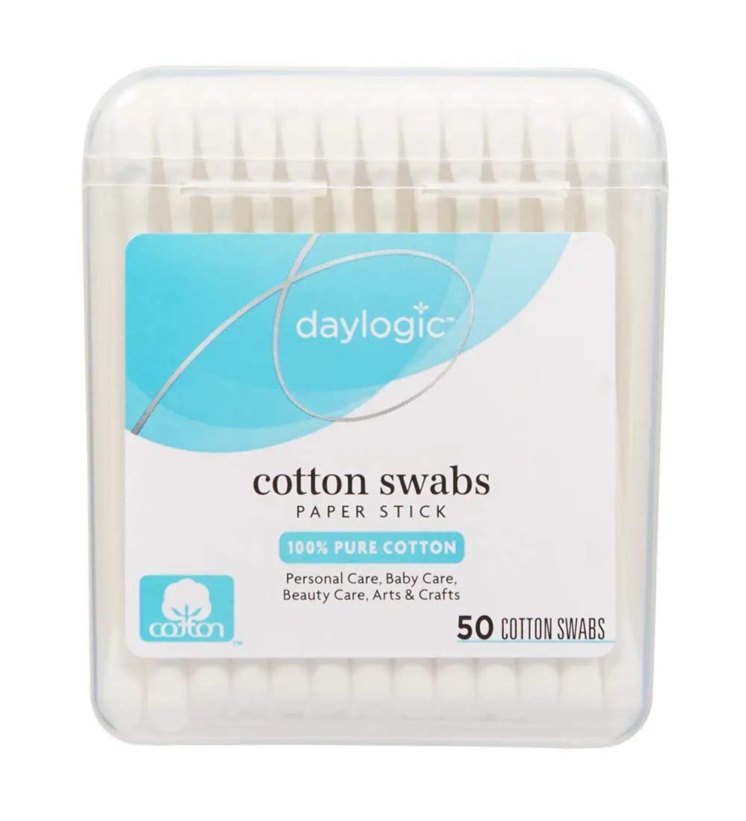 Travel Size Cotton Swabs Paper Stick 50 ct