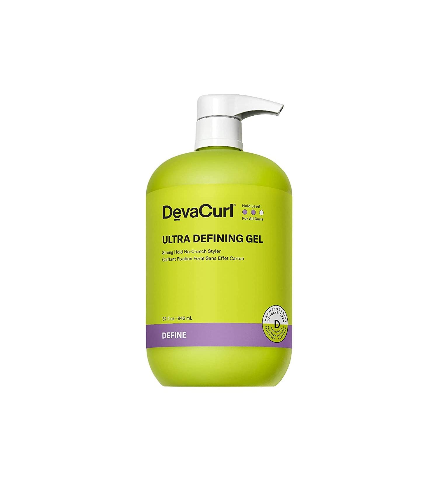 DevaCurl Ultra Defining Gel Strong Hold No-Crunch Styler Non-Flaking Formula Non-Sticky - 32 Fl Oz - Buy Online on GoSupps.com