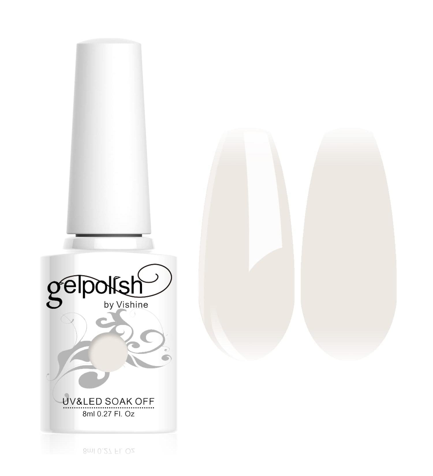 Vishine 8ml Gelpolish Manicure Salon UV LED Soak Off Gel Nail Polish Varnish Color Pure White #1357 1357-8ml - Buy Online on GoSupps.com