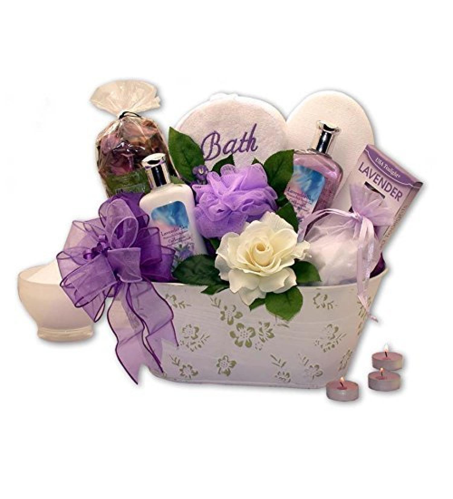 Spa Gift Basket For Women - Tranquility Delights Bath & Body Set Spa Gift Basket