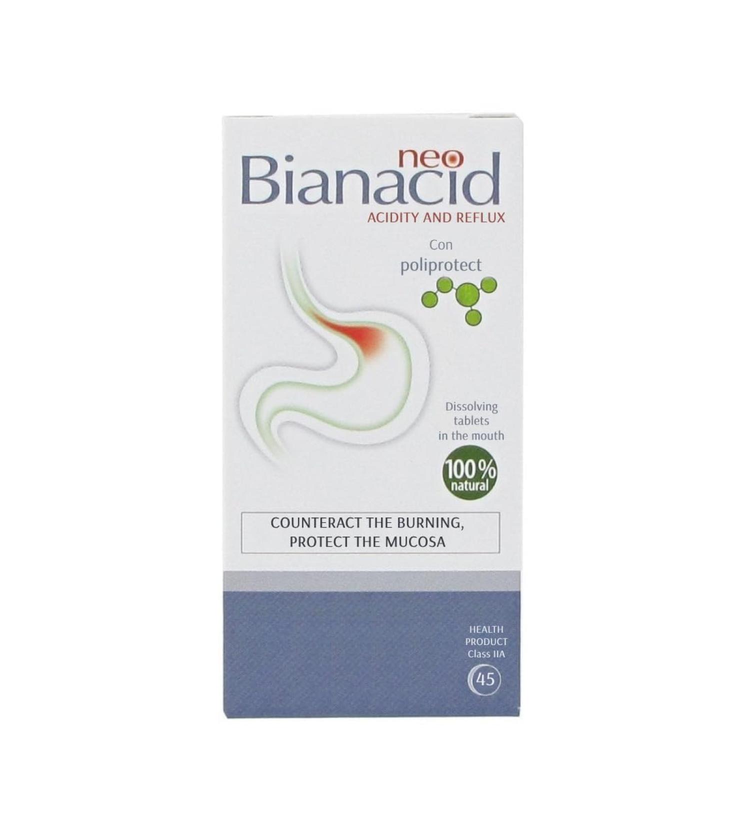 Generic Neobianacid Hyperacidity and Reflux 45 Tablets White