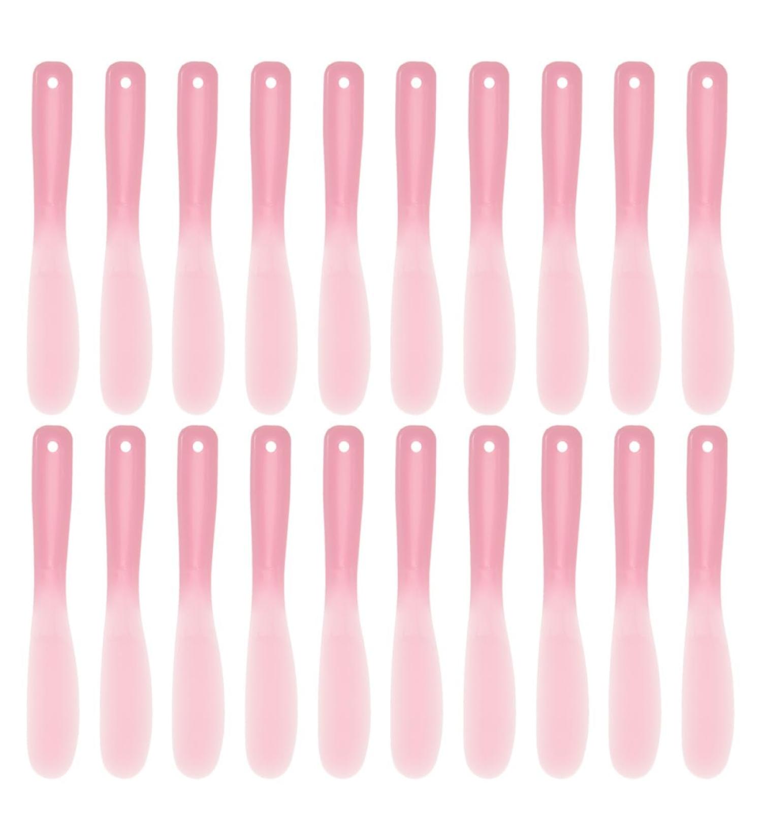  Healvian 20 Pieces Mask Stick Makeup Spatula Lotion Spatula Face Cream Spatula Cosmetic Spatula Makeup Scoop Spatula Makeup Spatula for Women Small Spatula Pink Silica Gel Reusable Healvian - Buy Online on GoSupps.com