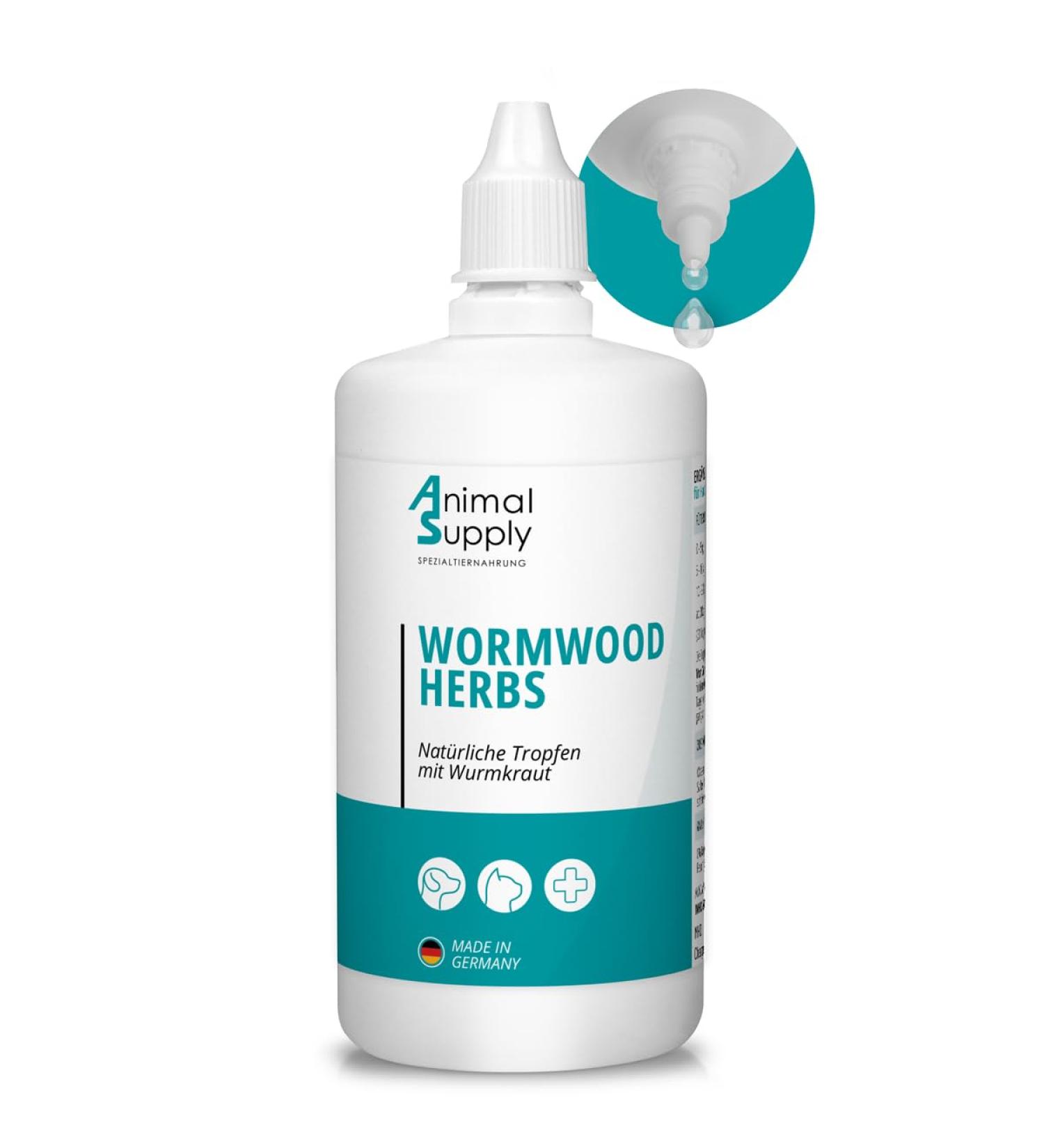 Animal Supply Worm Cabbage Liquid Drops XL 110ml - Natural Worm Cure for Dogs & Cats No Anthelmintic - Buy Online on GoSupps.com