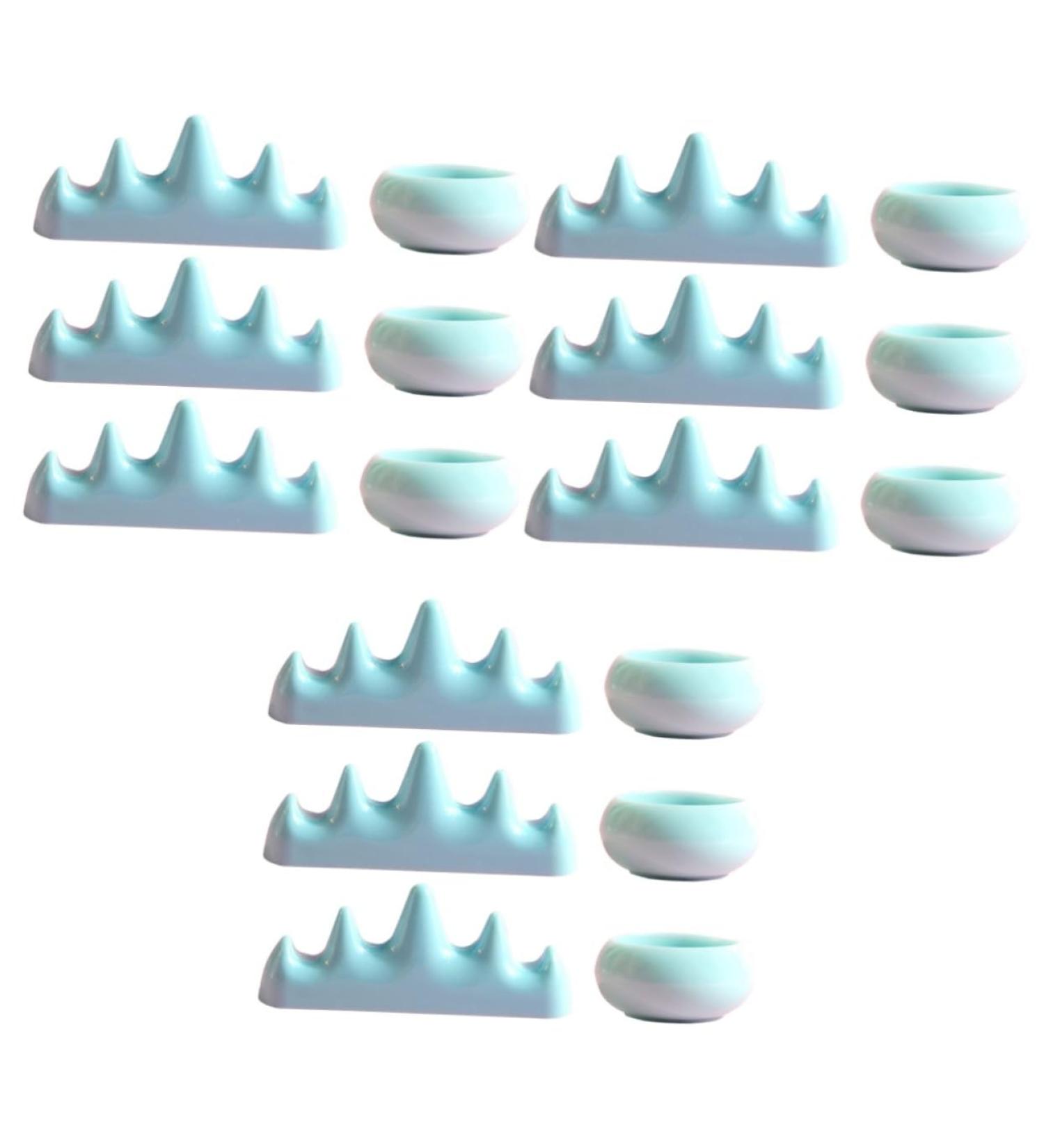 Healeved 3 Sets Nail Art Brush Cup Nail Art Accessories Nail Remover Bowl Makeup Brush Holder Nail Stand Nail Pen Washing Cups Pen Wash Cup Drawing Pens Rack Nail Pens Plastic Manicure Gel - Buy Online on GoSupps.com