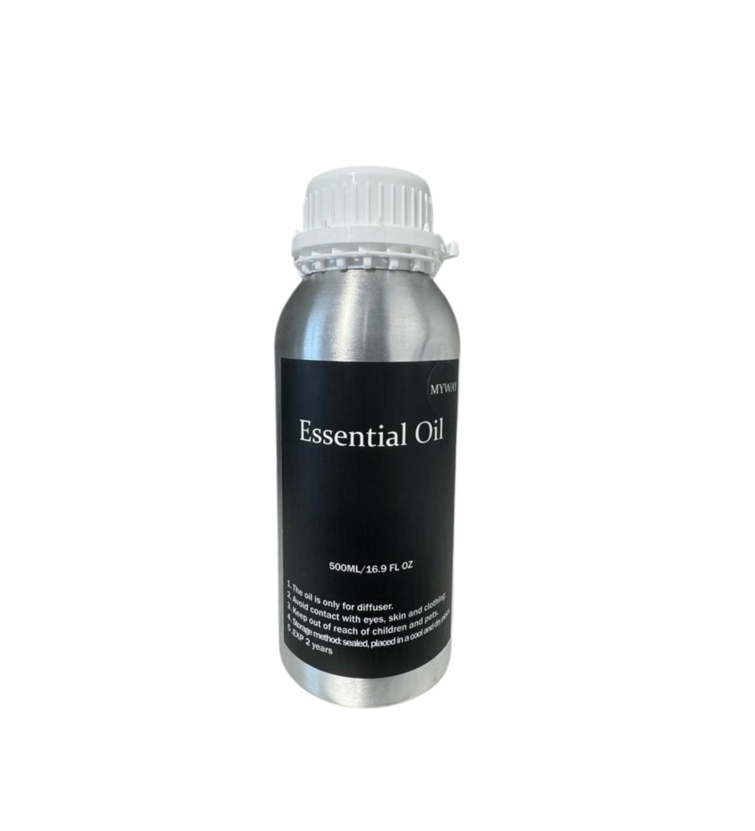 Hotel-Inspired Luxury Essential Oil Blend - My Way 500mL / 16.9oz Premium Diffuser Oil for Home Aromatherapy Transform Your Space with Sophisticated Fragrance - My Way MY WAY OiL 16.9 Ounce