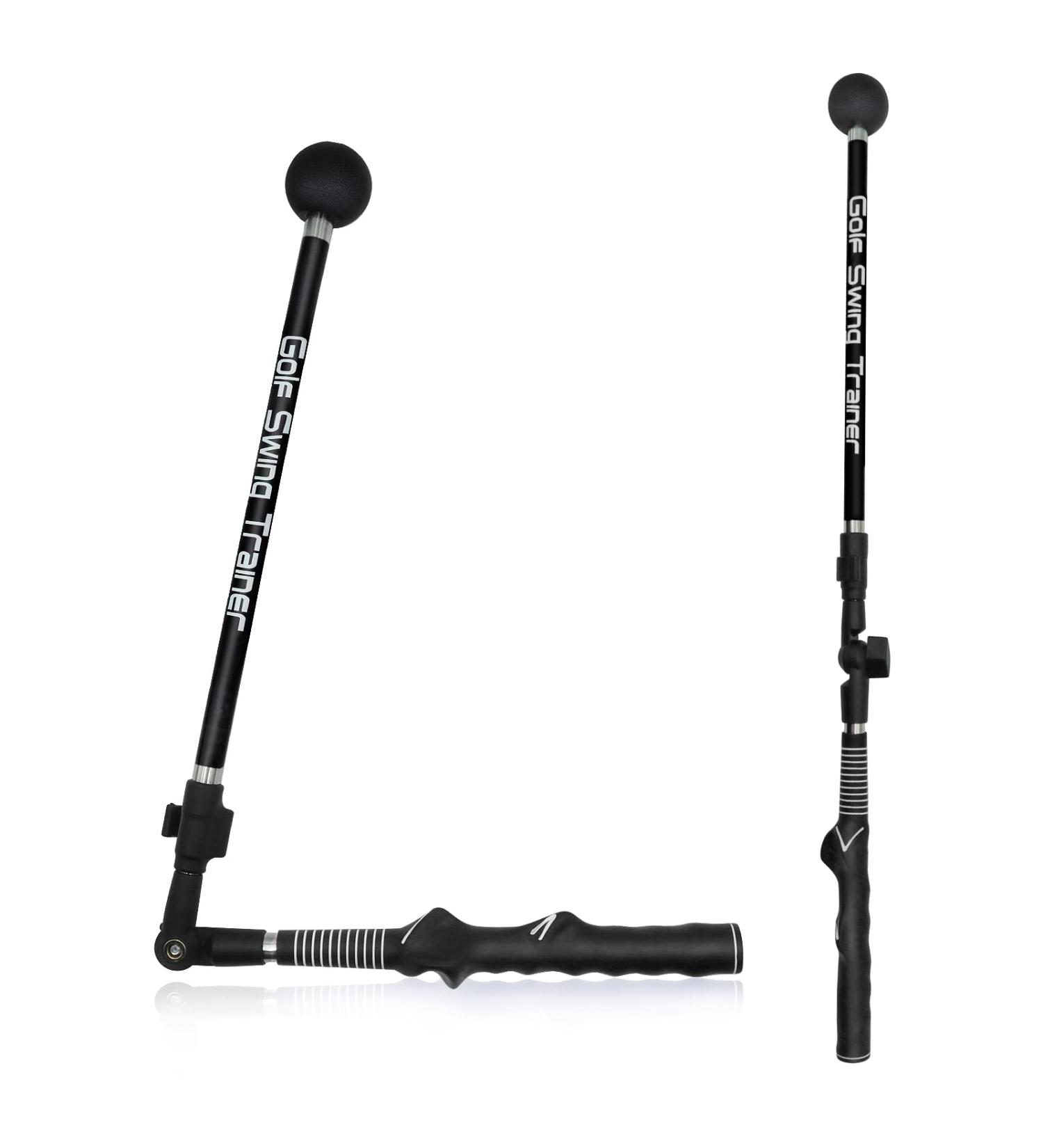 Portable Golf Swing Trainer | Improve Hinge, Forearm Rotation & Shoulder Turn | Lightweight & Durable | Ergonomic Grip | Black - Buy Online on GoSupps.com