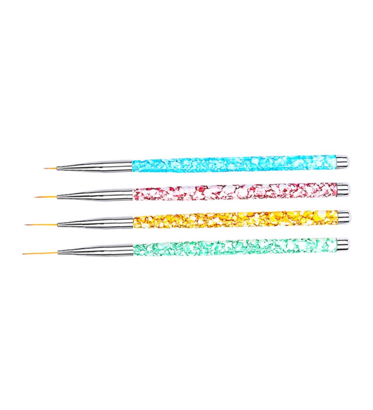FRCOLOR 4 Pieces Dotting Pen Tools Tool for Dotting Nails Nail Art Gel Nail Gel Pens for Brush Drawing Detail Brush Painted Adjust Flower Stem Brush Pen Painting - Buy Online on GoSupps.com