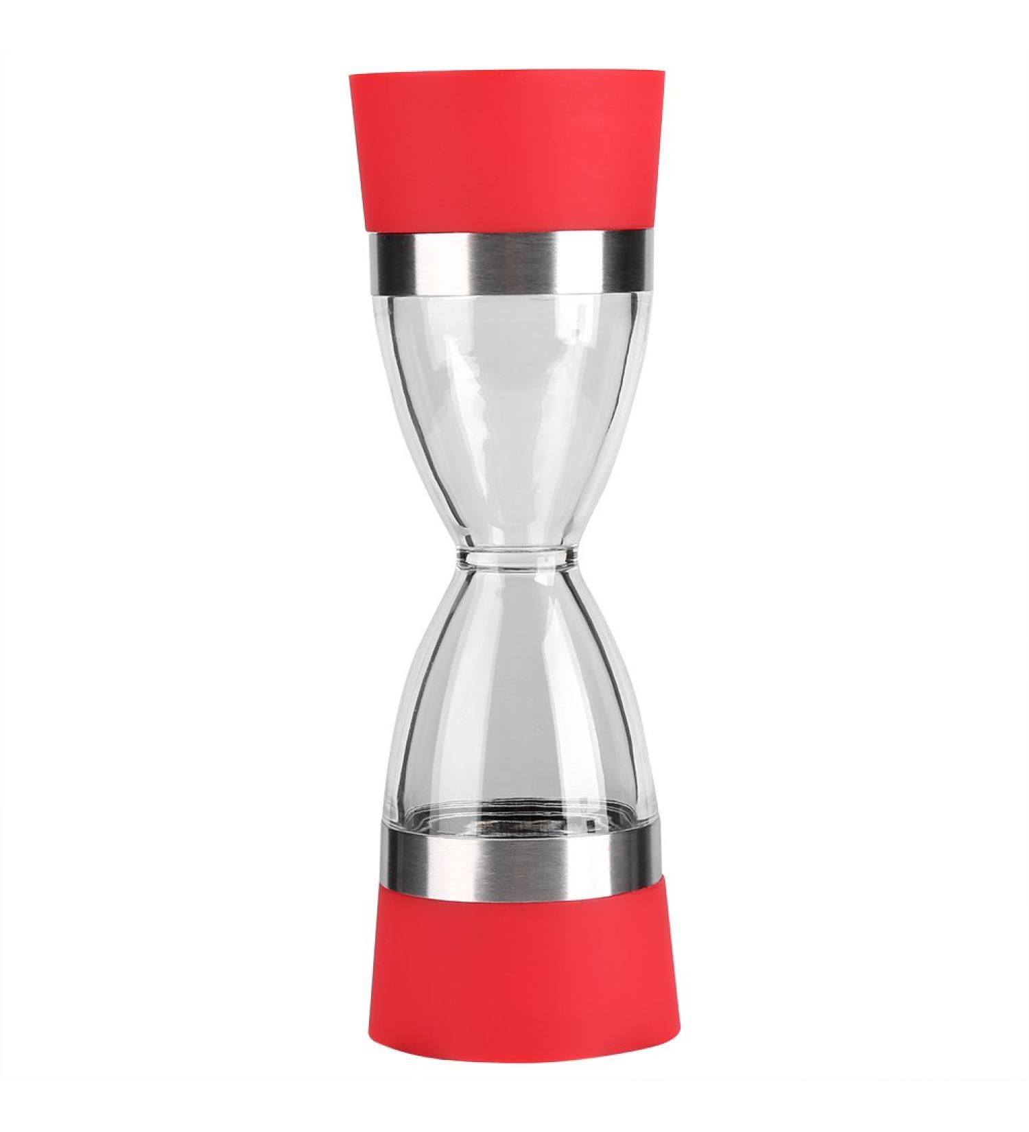 Salt and Pepper Grinder 2 in 1 Manual Salt Pepper Mill Dual Combo Mill Grinder Kitchen Tools for Peppercorns Sea Salt Himalayan Salt Spices(Red) - Buy Online on GoSupps.com