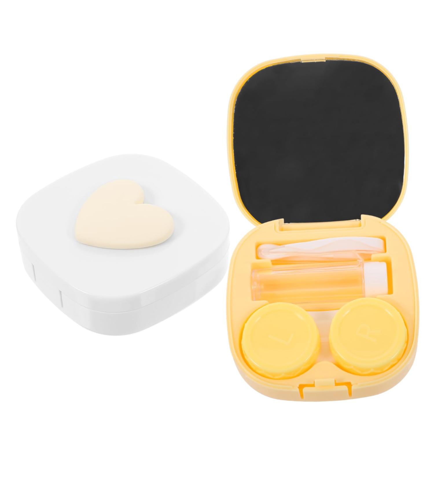 Buy Solustrie Contact Lens Case & Make-Up Mirror | Soft Container for Colored Lenses | Perfect for Travel - Buy Online on GoSupps.com