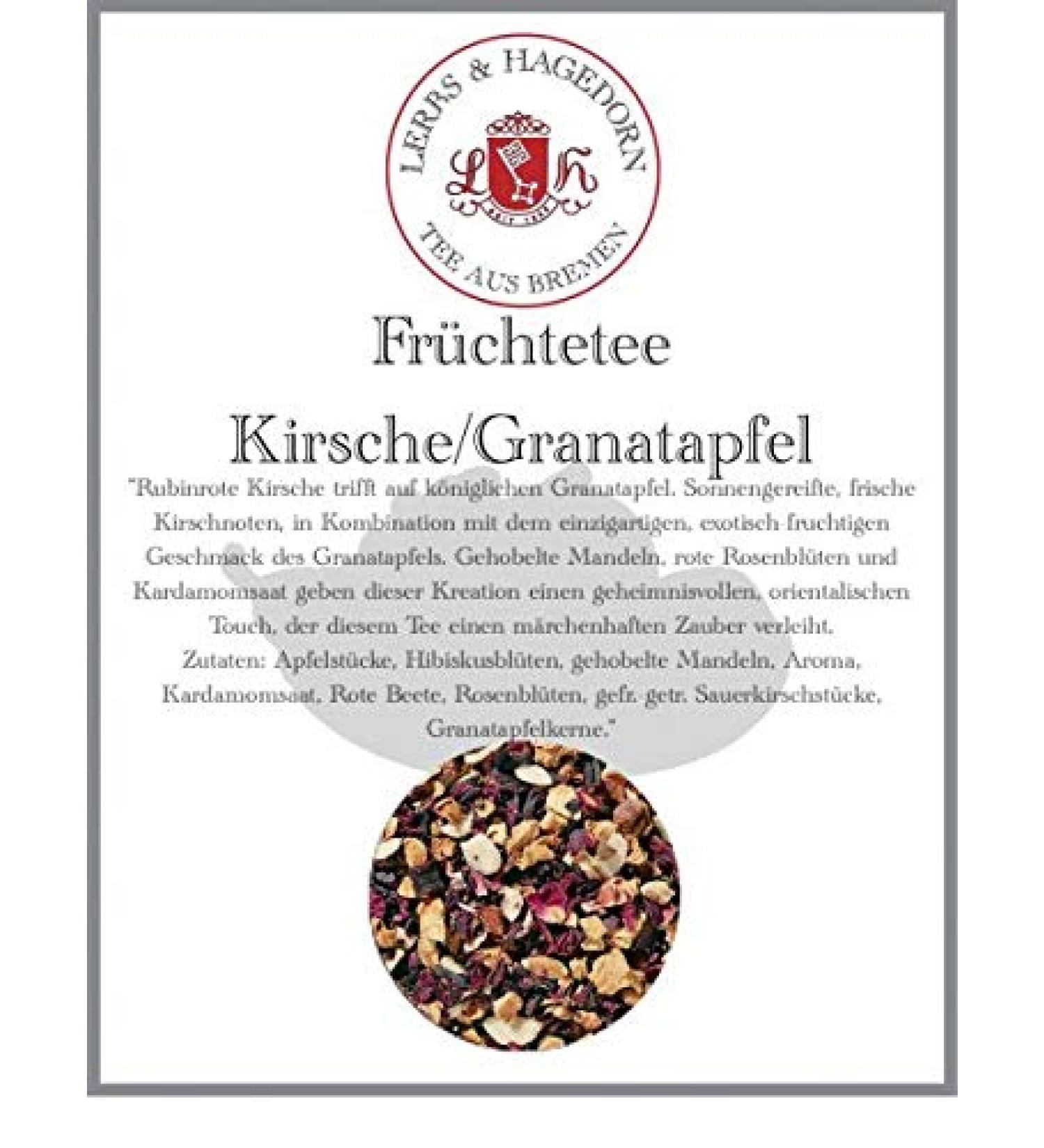  Lerbs & Hagedorn Cherry/Pomegranate Fruit Tea 1 kg Cherry/Pomegranate - Buy Online on GoSupps.com