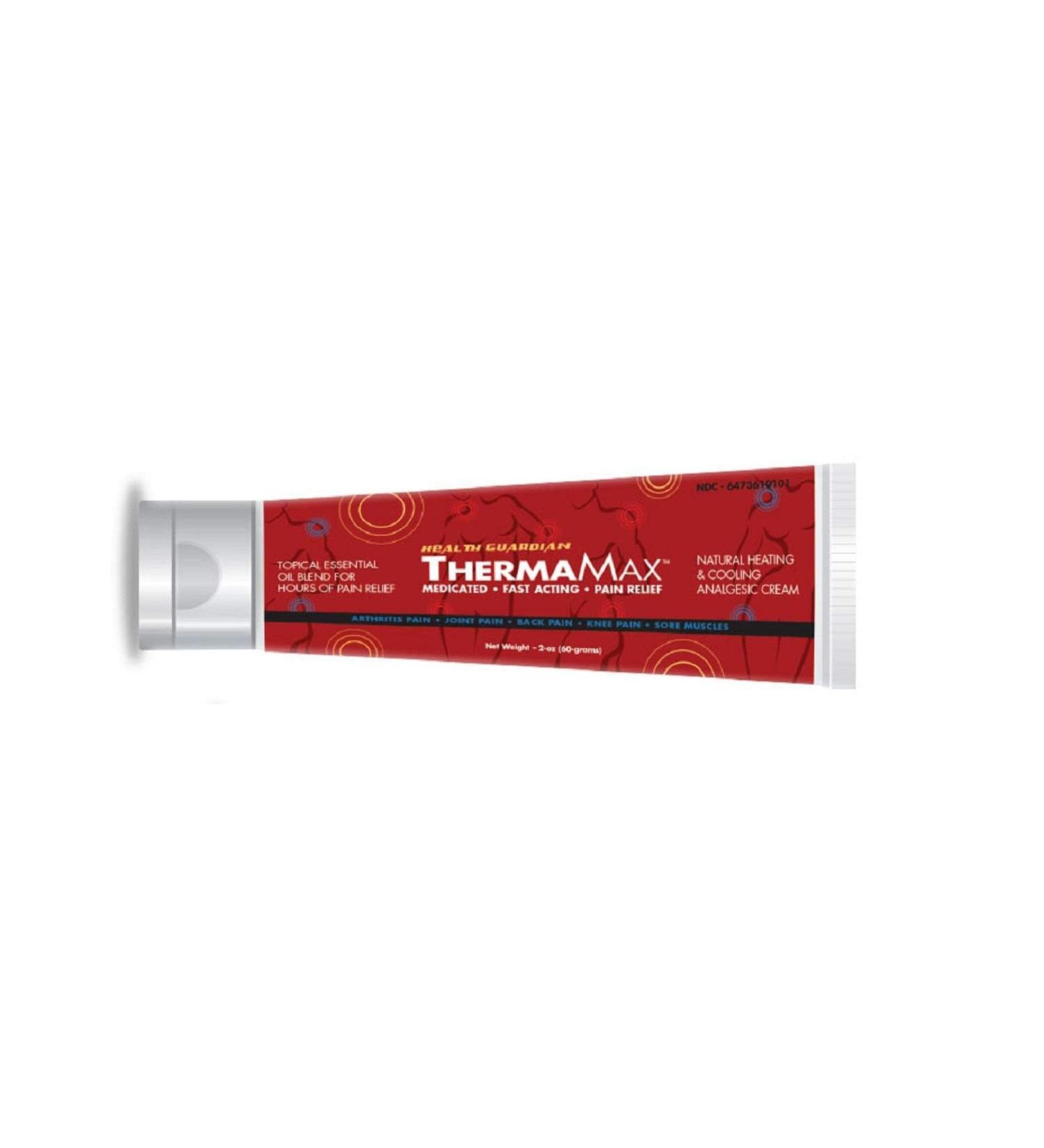 Health Guardian ThermaMax Cream 2 oz. - Fast-Acting Pain Relief - Buy Online on GoSupps.com
