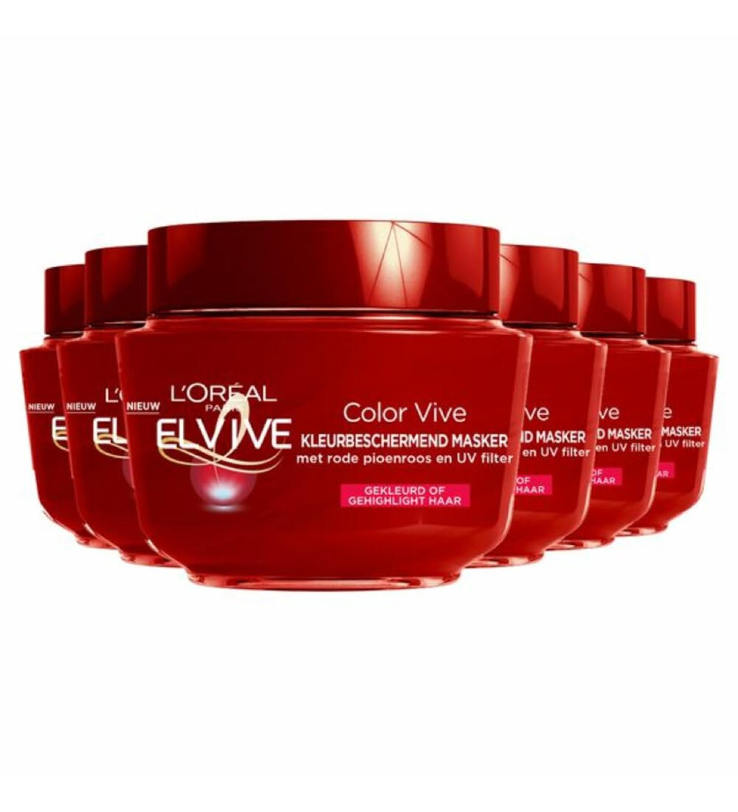 L'Or al Paris LOr al Paris Elvive Color Vive Protective Hair Mask Colored Hair or Highlights 6 x 300ml
