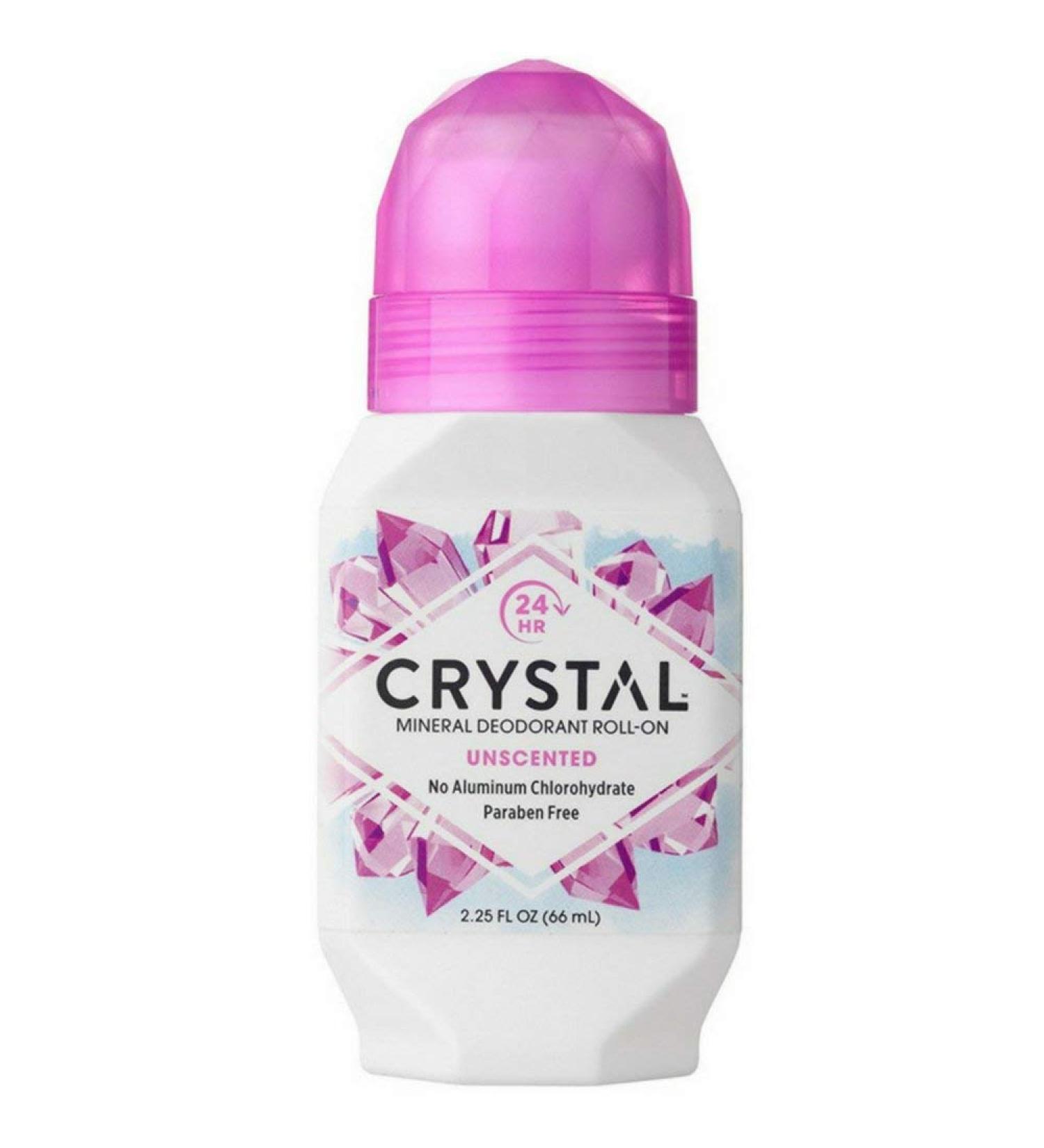 Crystal Mineral Body Deodorant Roll-On Unscented 2.25 Fl Oz (Pack of 6) 2.25 Fl Oz (Pack of 6) Unscented