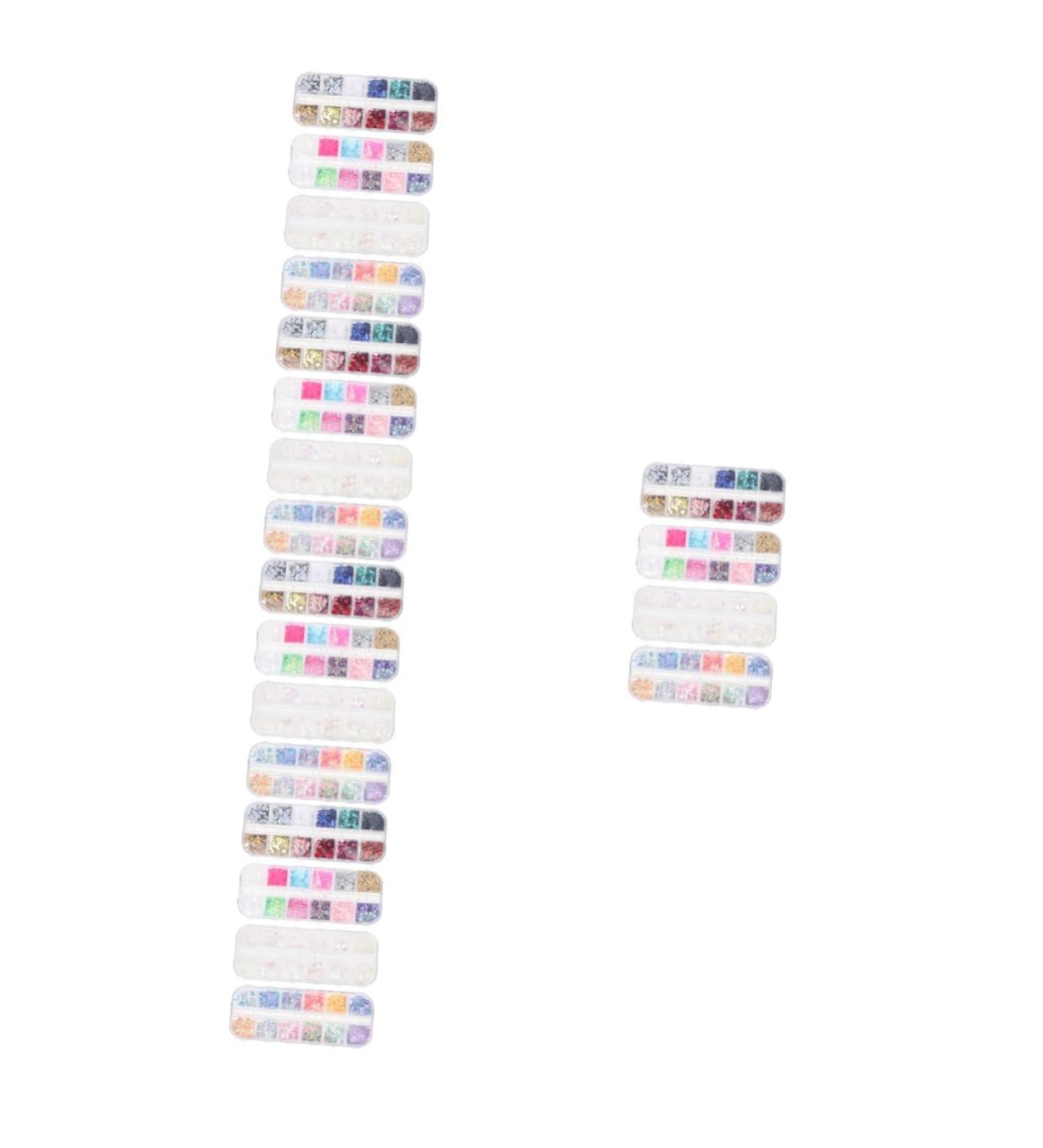 FRCOLOR 20 Boxes Nail Art Sequins Accessories Glitter Nail Stickers Accessories for Girls Sunflower Nail Art 3d Star Nail Decals Nail Art Transfer Decor Plastic Patch Manicure - Buy Online on GoSupps.com