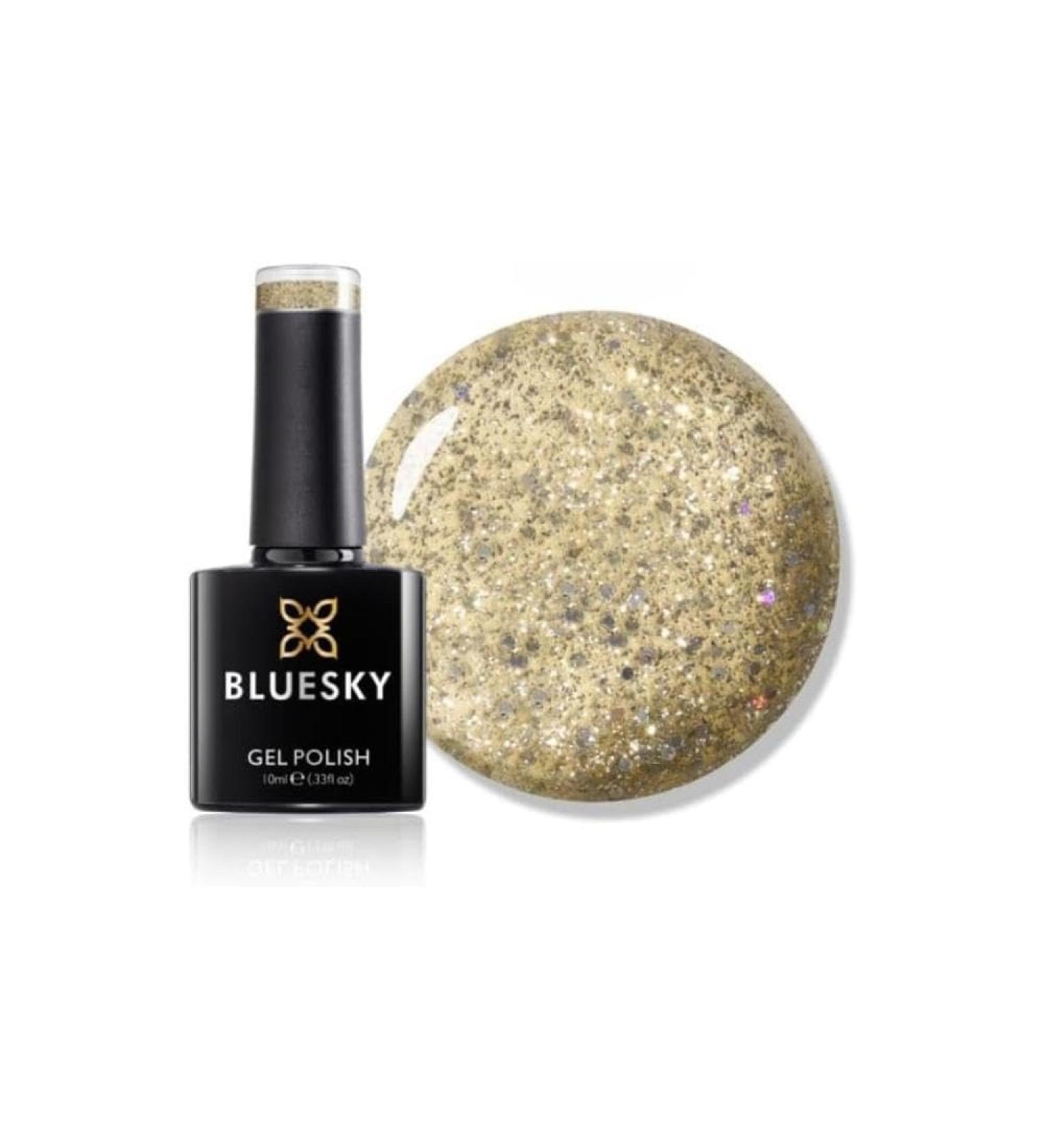 Bluesky Gel Nail Polish 10ml Champagne Fizz - XMAS2105 Gold Gel Nail Polish for 21 Day Manicure Professional Salon & Home Use Requires Curing Under LED UV Nail Lamp - Buy Online on GoSupps.com
