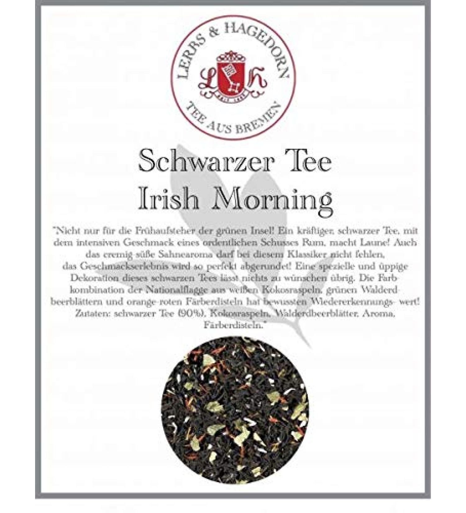  Lerbs & Hagedorn Irish Morning Black Tea 1 kg - Rum Cream - Buy Online on GoSupps.com