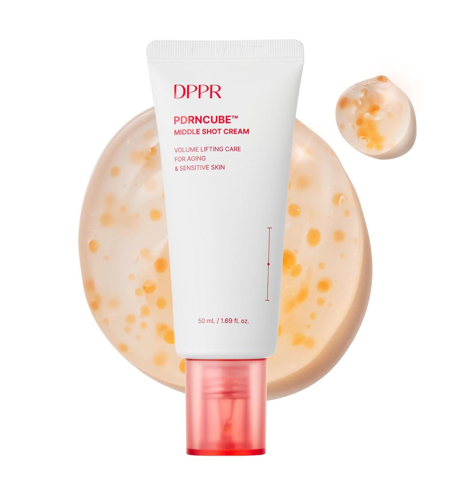 DPPR PDRNCUBE Middleshot Cream Pink PDRN Cream Korean Skin Care Collagen Glass Skin Daily Skin Care Hydrating Serum to even skin tone Deep Moisturizer for Dry Skin(1.69 fl.oz / 50ml) - Buy Online on GoSupps.com