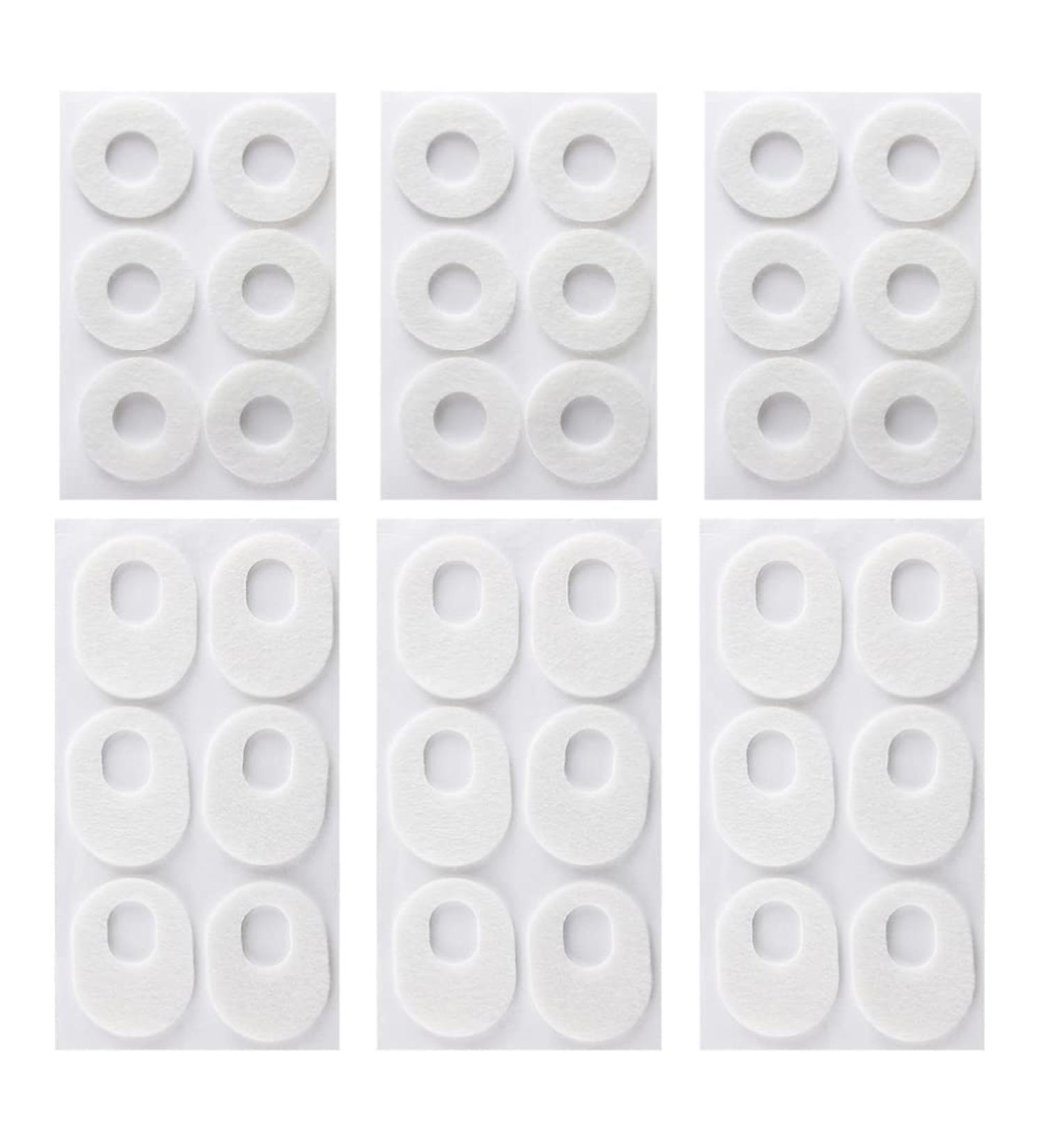 Felt Callus Pad Toe Protector - Orthopedic Corn Pads with Center Aperture - 6pcs Blister Patch Bandages for Heel Blister Prevention - Buy Online on GoSupps.com