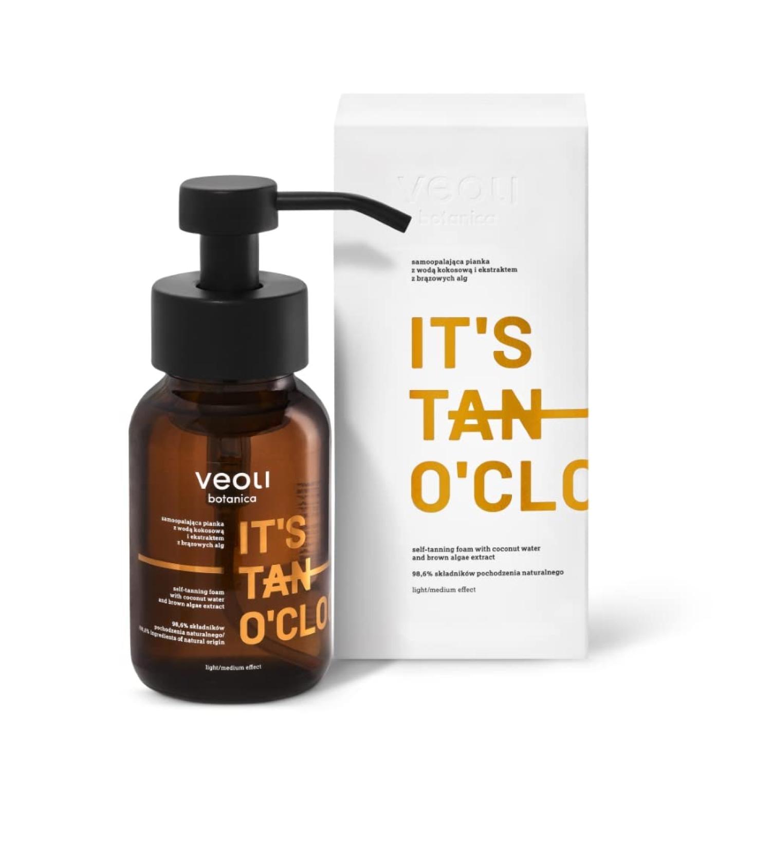 VEOLI BOTANICA It's Tan O'clock self-tanning foam with coconut water and brown algae extract 240ml