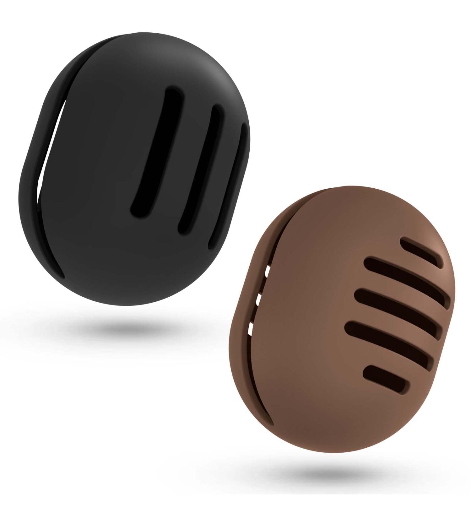 Fauxomor Makeup Sponge Storage - 2-Pack Breathable Silicone Beauty Blender Travel Bag for All Sizes - Sustainable Portable Cosmetic Tool Black & Coffee - Buy Online on GoSupps.com