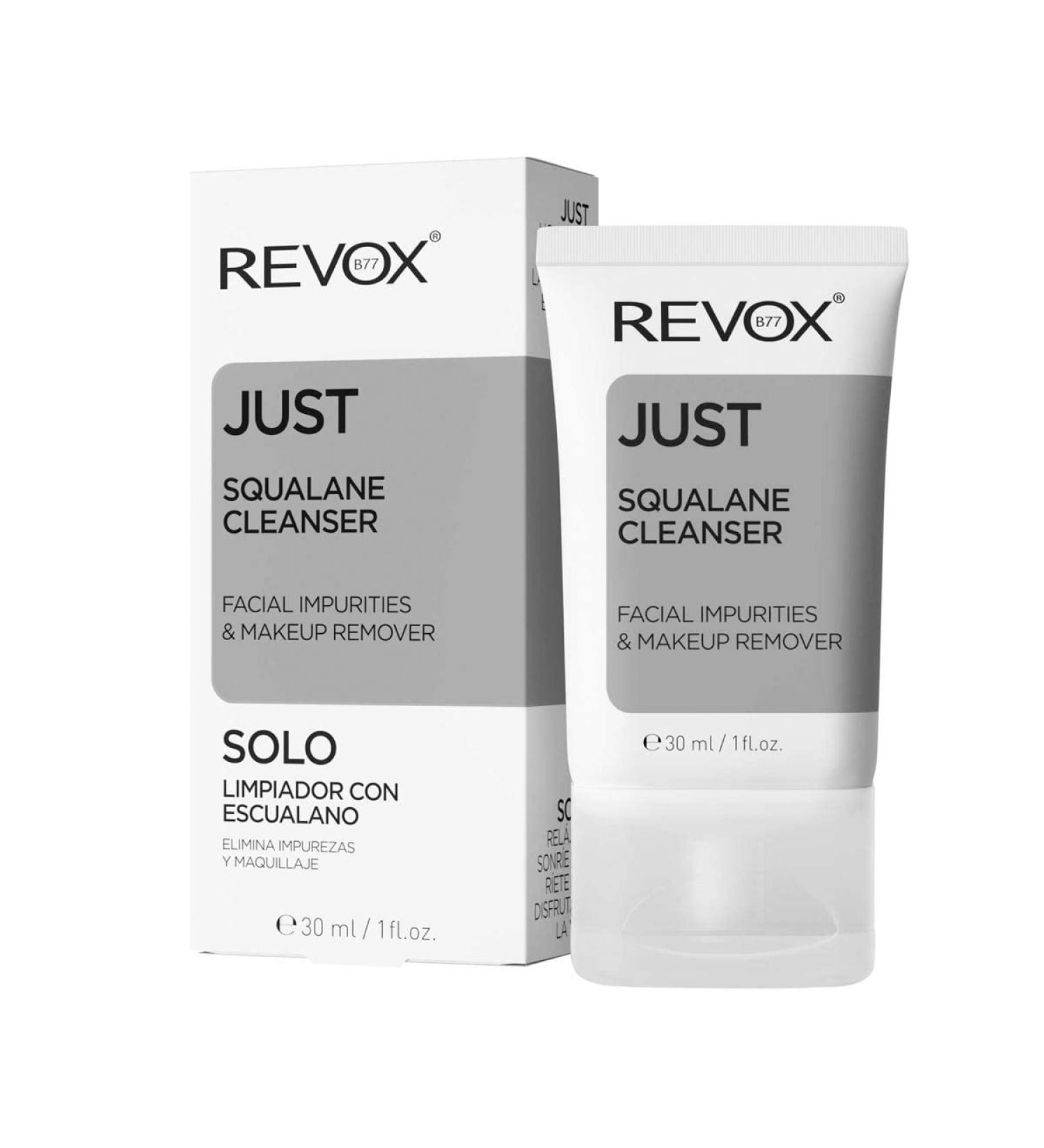 Revox Just Squalane Cleanser Liquid Face Wash Makeup Remover 30ml