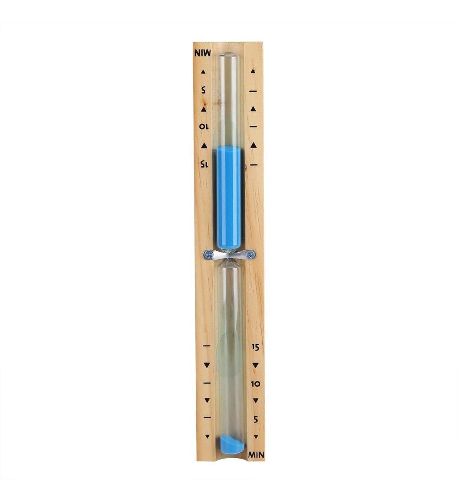 Lukasz 15 Minute Timer Sauna Hourglass - Blue Rotating Sand Timer Countdown Clock for Perfect Timing - Buy Online on GoSupps.com