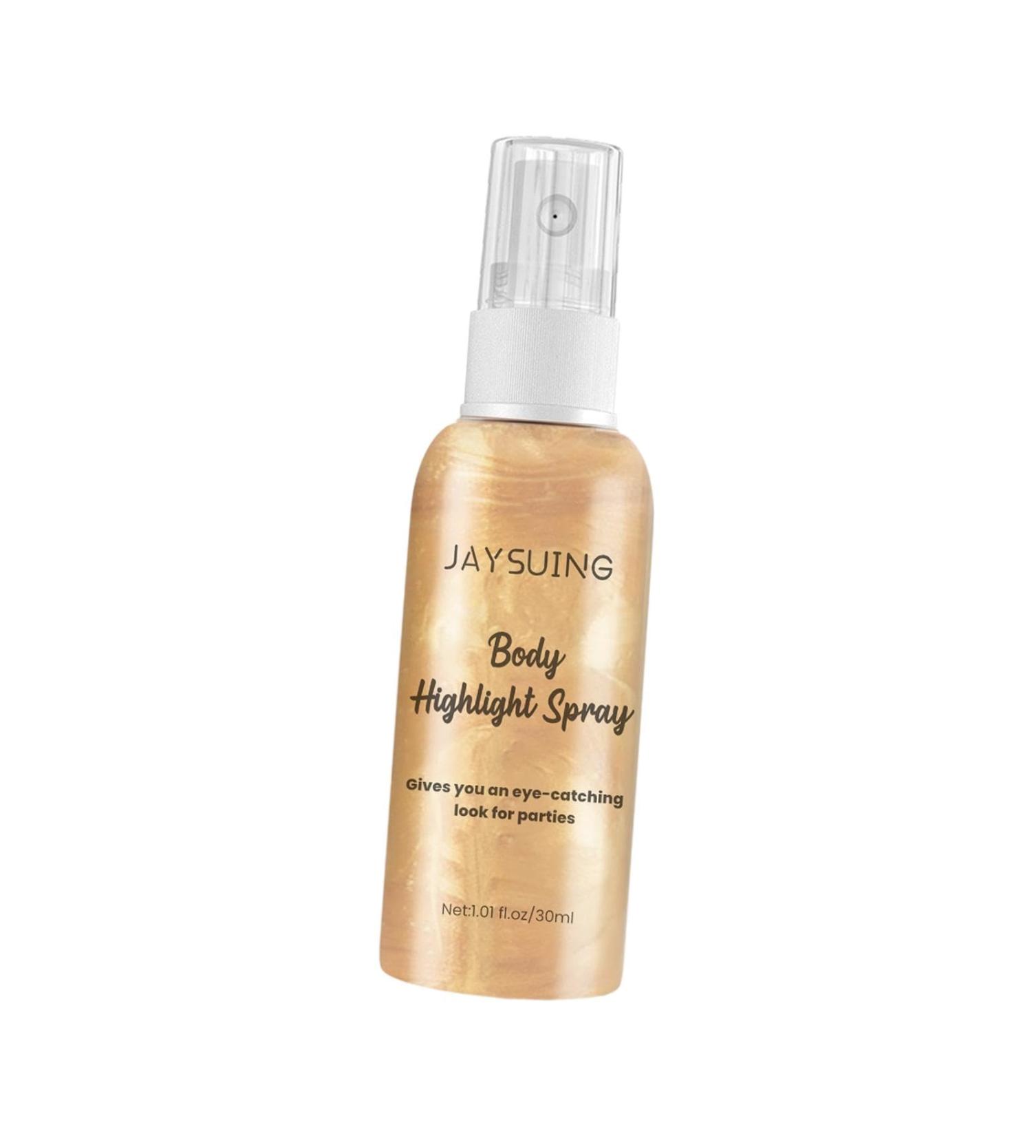 Body Glitter Spray Highlighter 30ml - Gold | Perfect for Hair & Body | Travel Size for Festivals Raves & Nightclubs - Buy Online on GoSupps.com
