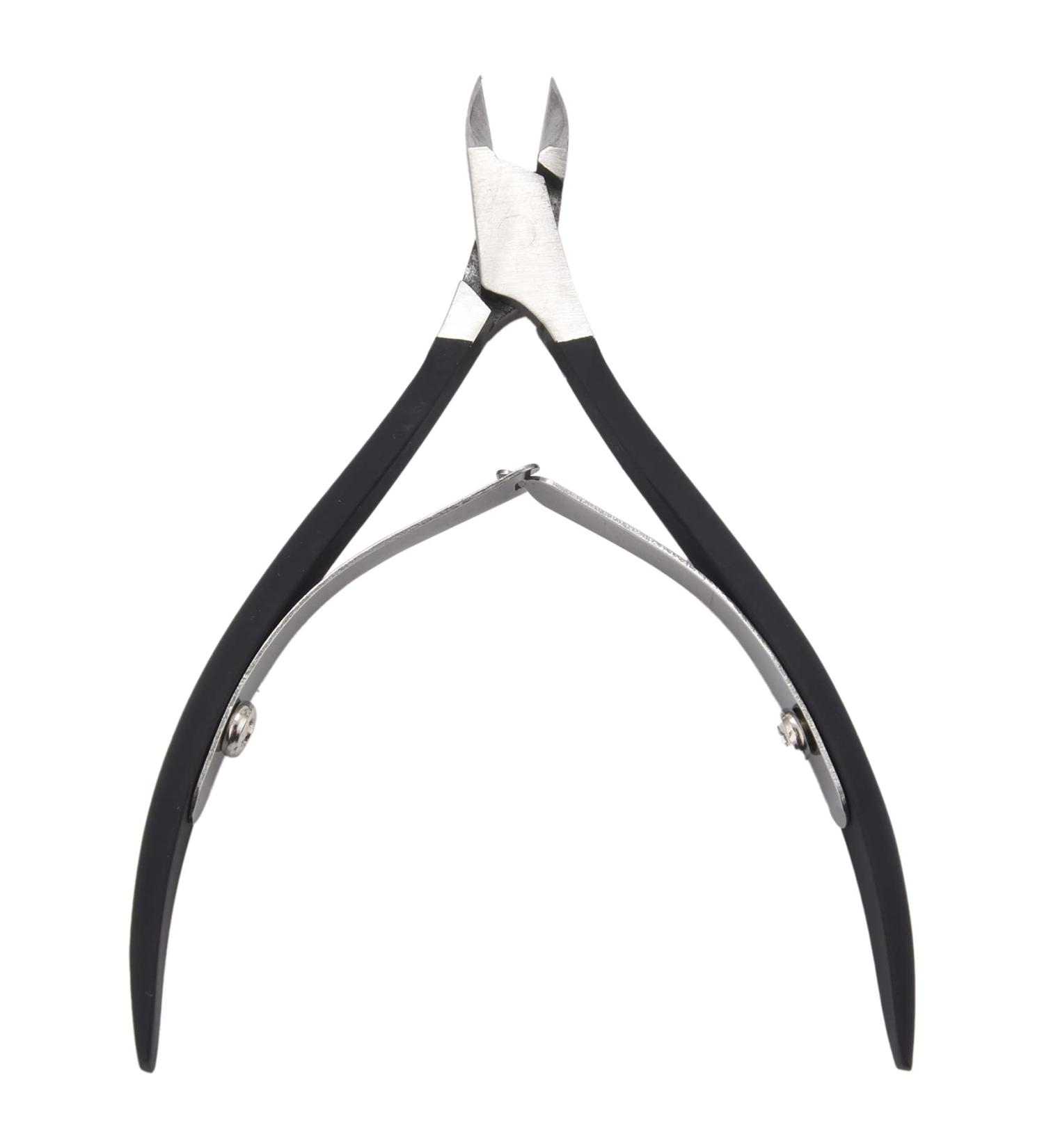 Nail Tweezer Cutter Nipper Clipper Remover Manicure Art Grooming Beauty Nail Pliers Black - Buy Online on GoSupps.com