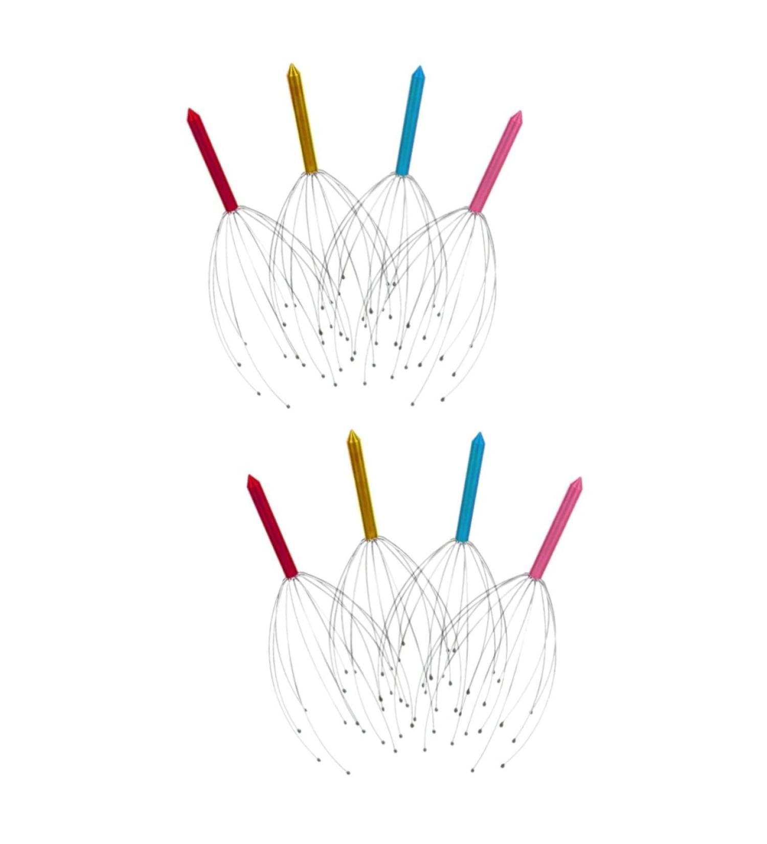 8 STK Healeved Head Scratcher Metal Spatula Tool - Deep Head Massager & Office Massage Claws for Ultimate Relaxation - Buy Online on GoSupps.com