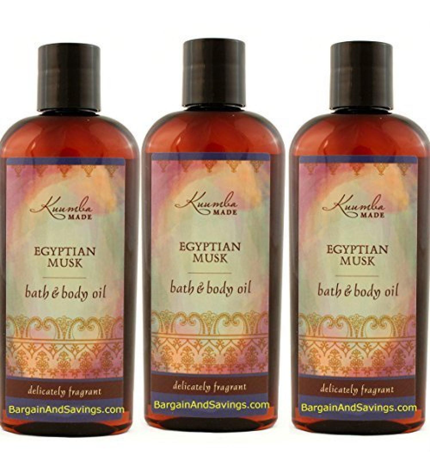 Kuumba Made Egyptian Musk Bath & Body Oil 6oz(pack of 3)
