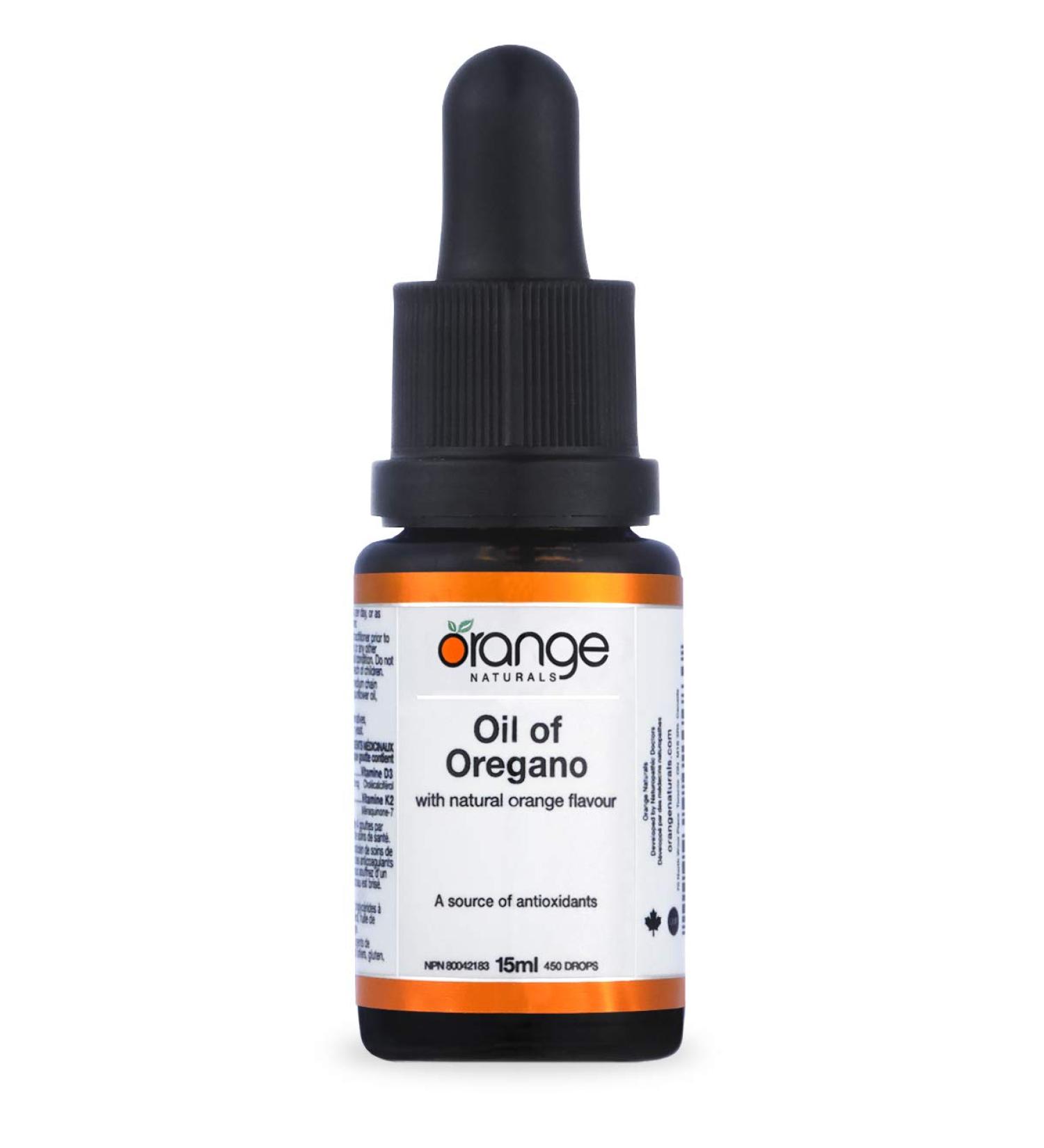 Orange Naturals - Oil of Oregano Liquid Drops Supplement - 15ml - With Minimum 75% Carvacrol - Great for Colds Flus Indigestion Dental Cavities Respiratory Disorders Rheumatoid Arthritis and UTI - Buy Online on GoSupps.com