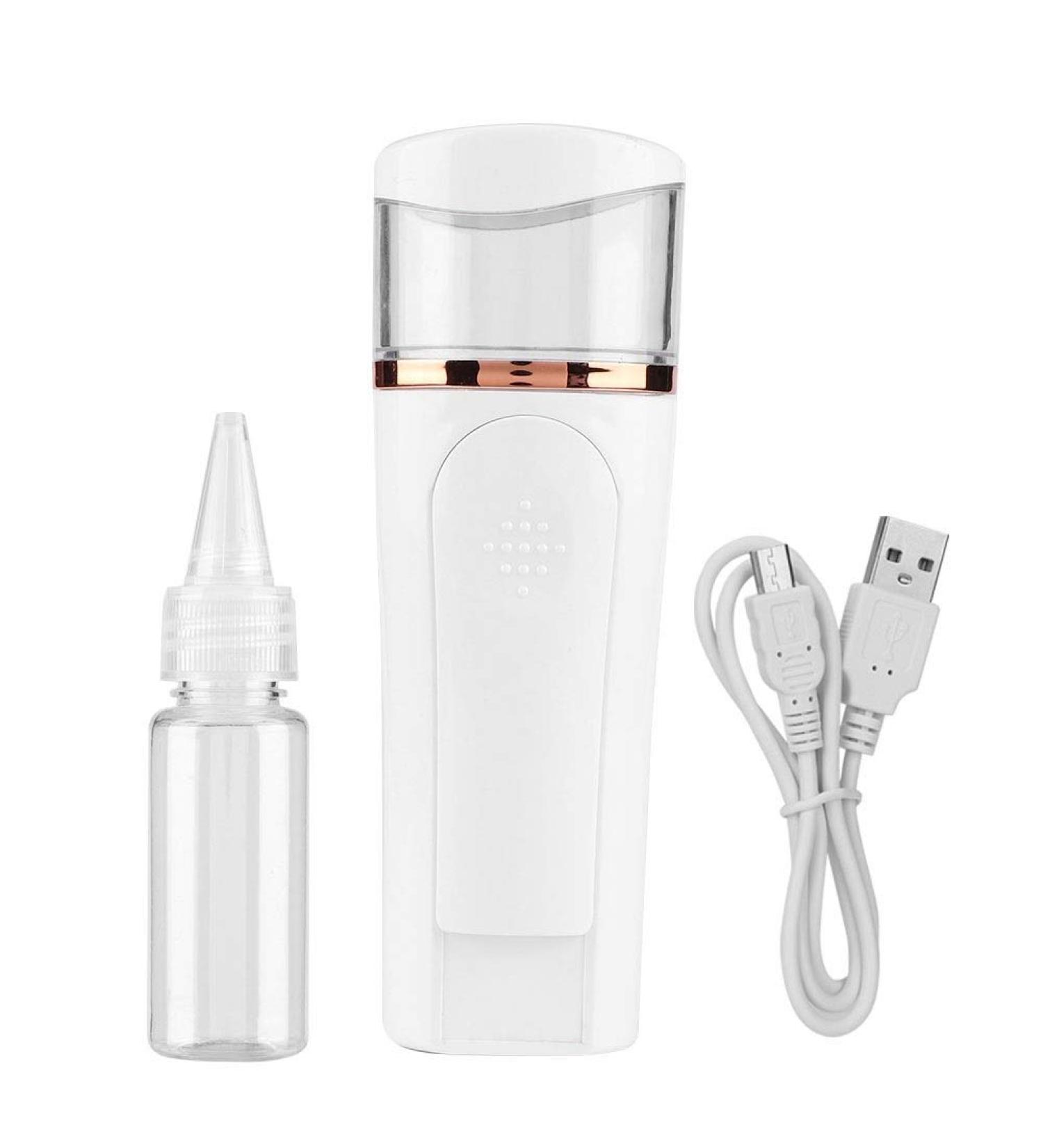 Solomi Hydrating Facial Mist Spray Handheld Nano Facial Sprayer (White) 40ml Battery Powered - Buy Online on GoSupps.com