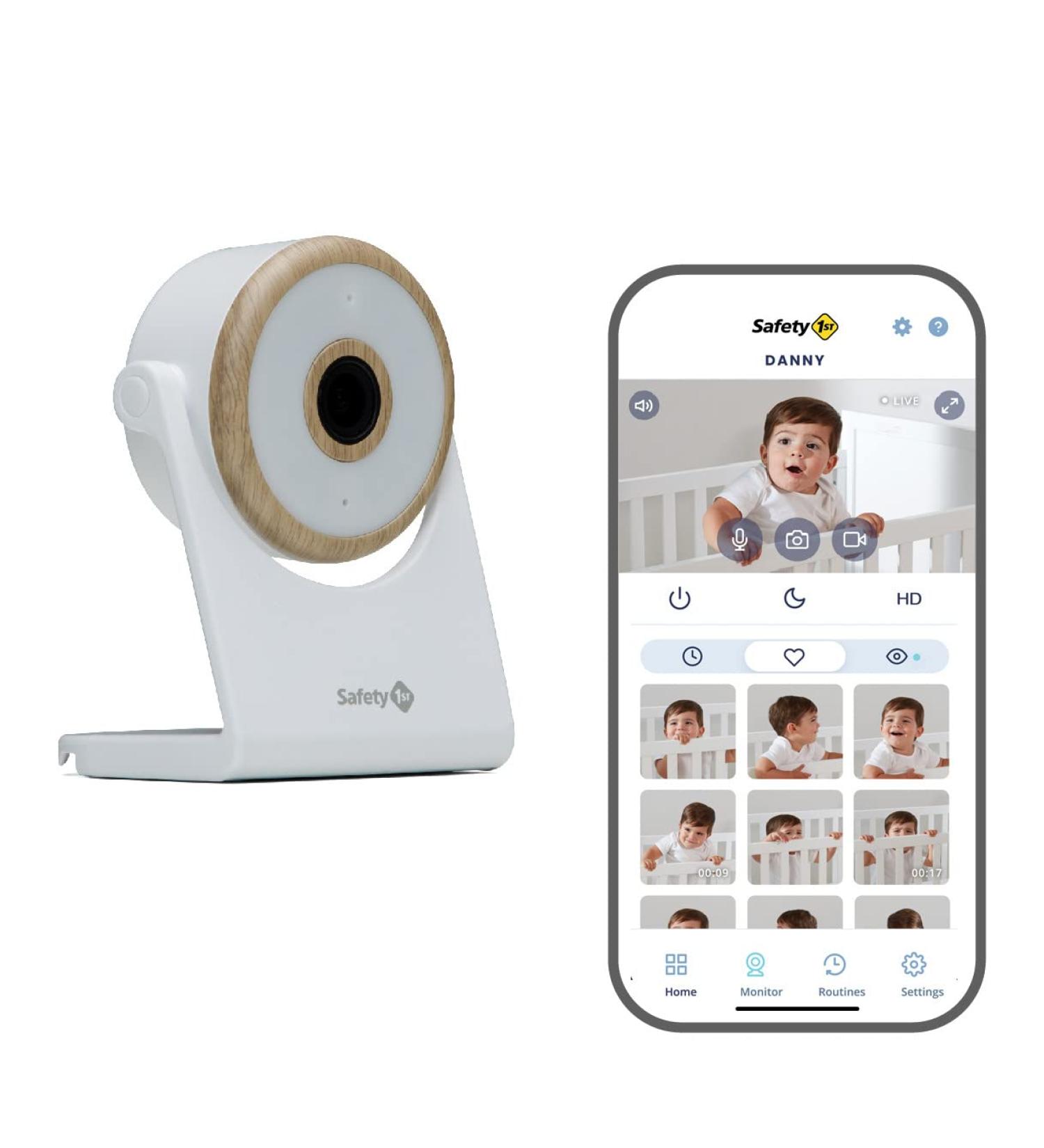 Safety 1st Connected WiFi Baby Monitor | 1080p HD Camera | Motion & Sound Notifications | Encrypted Livestream | Advanced Night Vision | iOS & Android Compatible - Buy Online on GoSupps.com