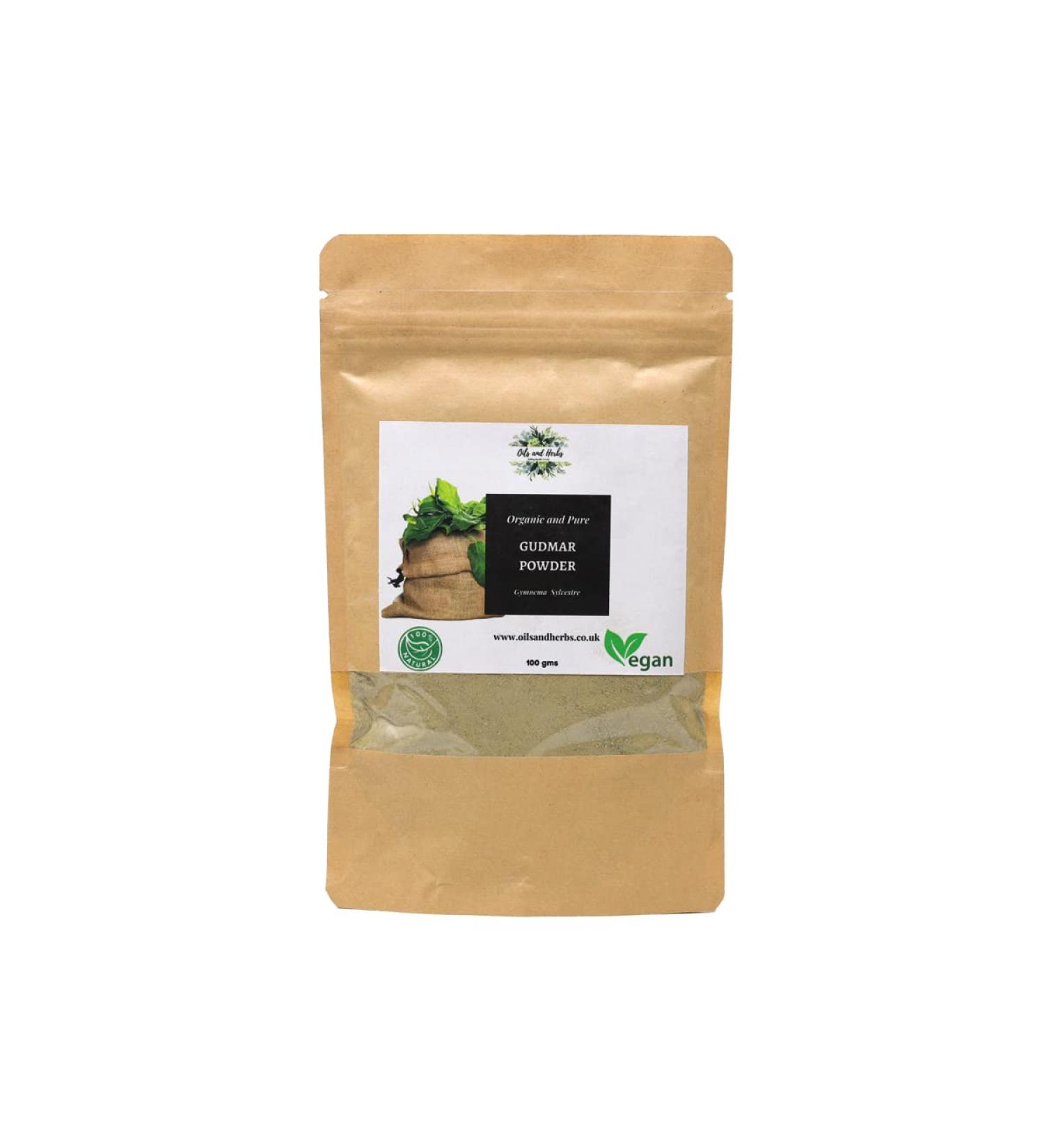 Clean Natural Gudmar Leaves Powder - Sugar Destroyer - Gymnema Sylvestre - 100% Pure and Natural (300g) 100.00 g (Pack of 1)