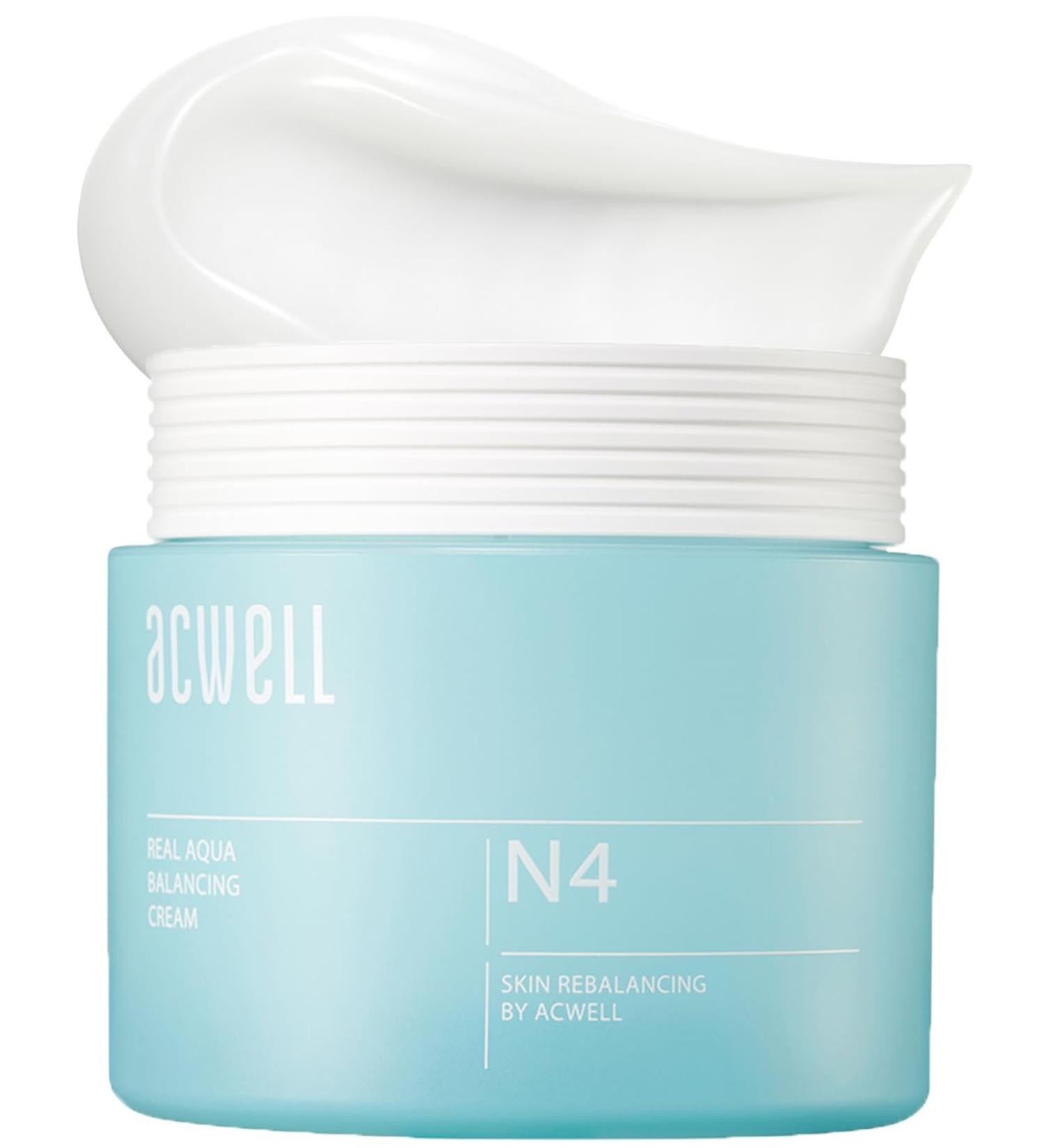 ACWELL Real Aqua Balancing Cream 1.69 fl.oz - pH Balancing Moisturizer for Sensitive Skin Soothes Redness & Improves Texture | International Shipping Available - Buy Online on GoSupps.com