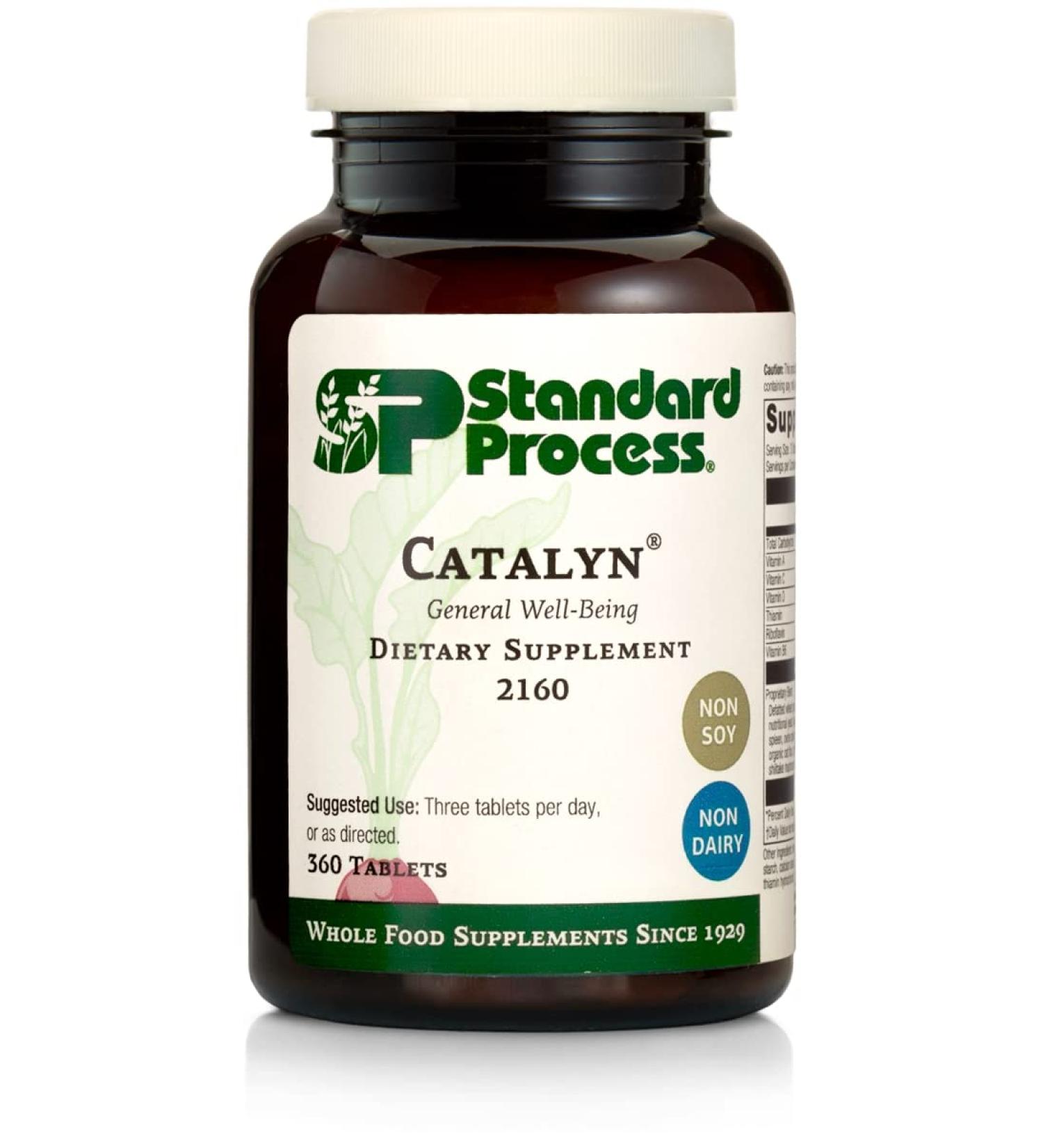 Standard Process Catalyn - Whole Food Foundational Support with Vitamin D, C, A, B Vitamins, and Magnesium - 360 Tablets - Buy Online on GoSupps.com